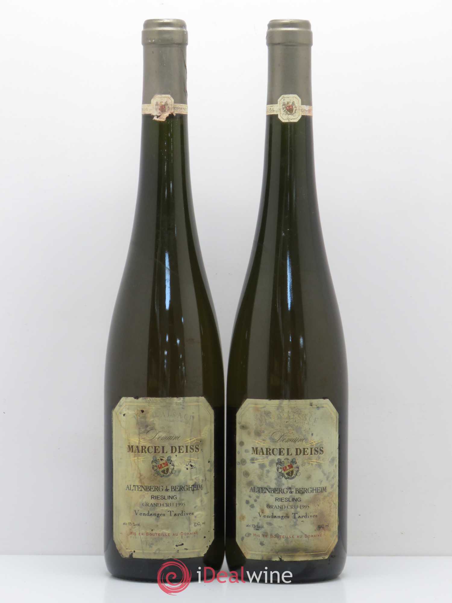 Alsace Riesling Vendanges Tardives Marcel Deiss (Domaine) Altenberg de Bergheim 1995 - Lotto di 2 bottiglie - 0