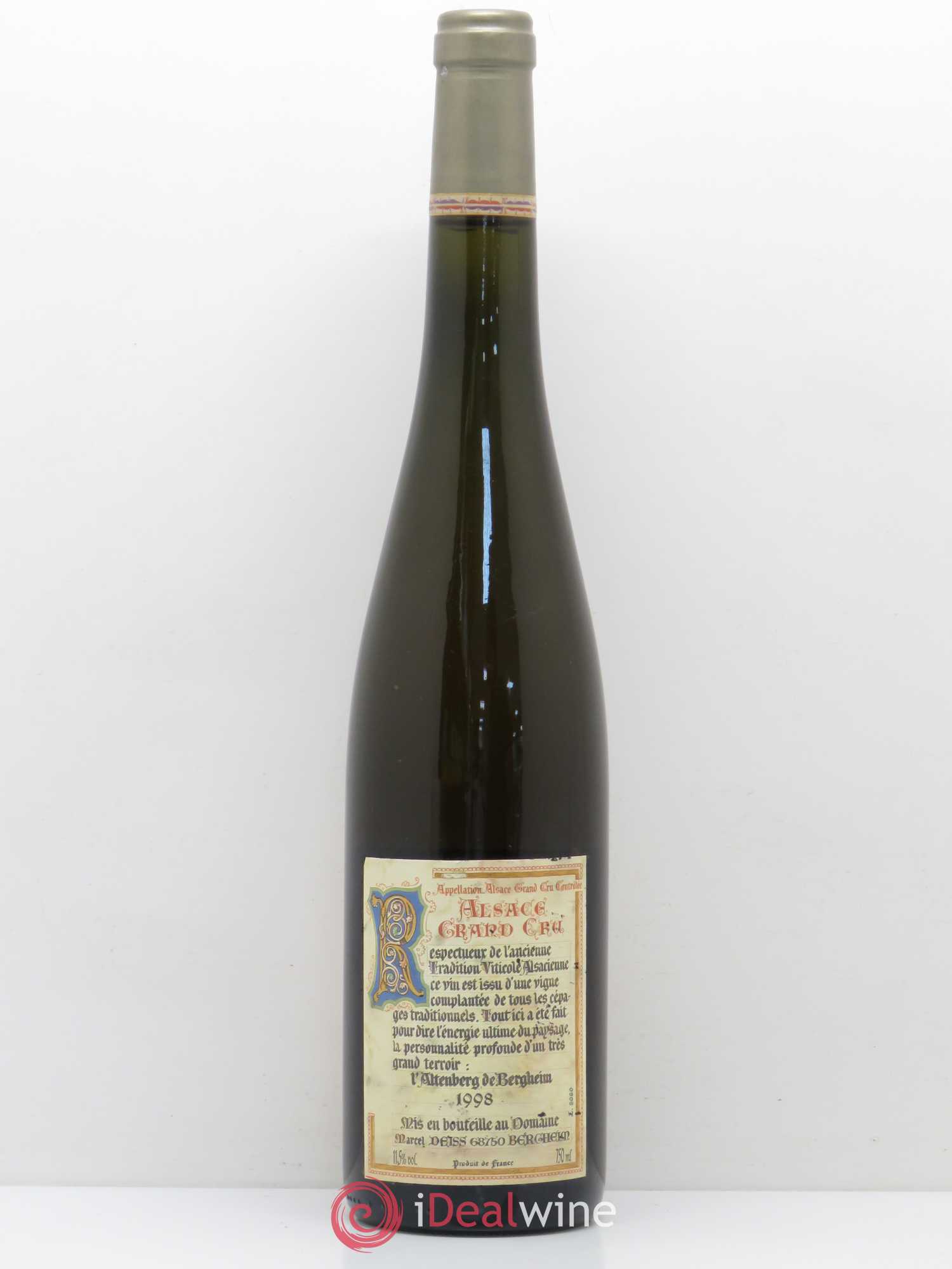 Alsace Grand Cru Altenberg de Bergheim Marcel Deiss (Domaine) 1998 - Lotto di 1 bottiglia - 1