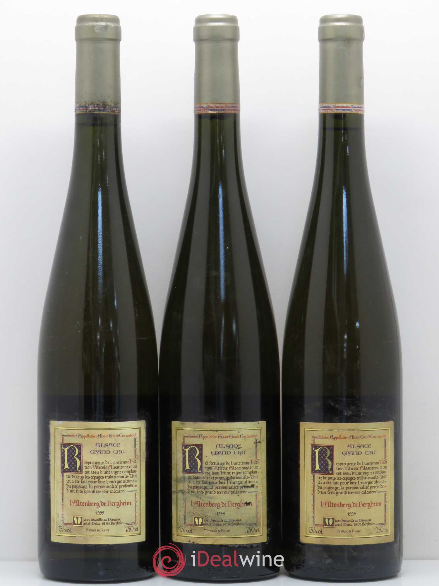 Alsace Grand Cru Altenberg de Bergheim Marcel Deiss (Domaine) 1999 - Lotto di 3 bottiglie - 1