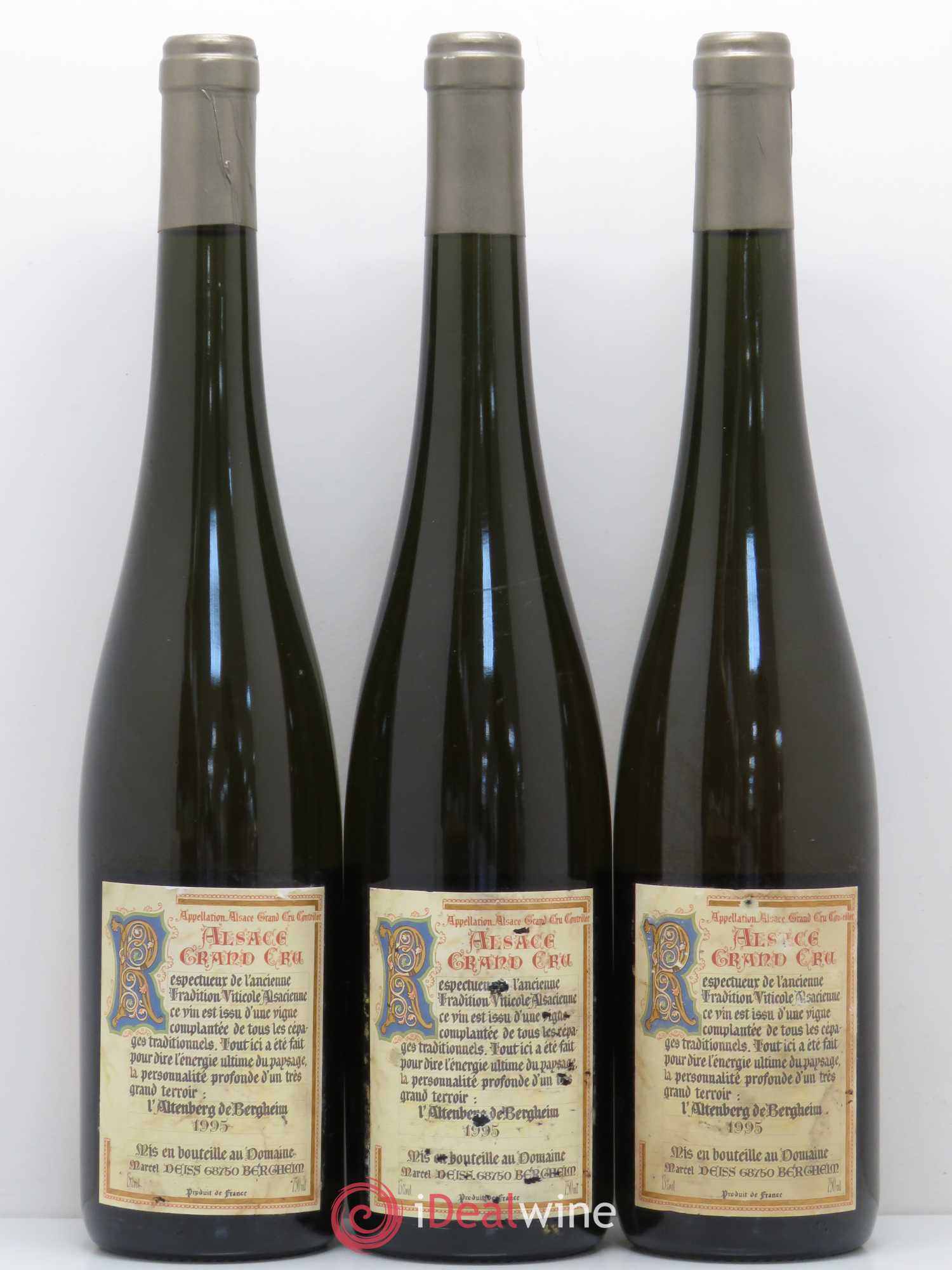 Alsace Grand Cru Altenberg de Bergheim Marcel Deiss (Domaine) 1995 - Lotto di 3 bottiglie - 1