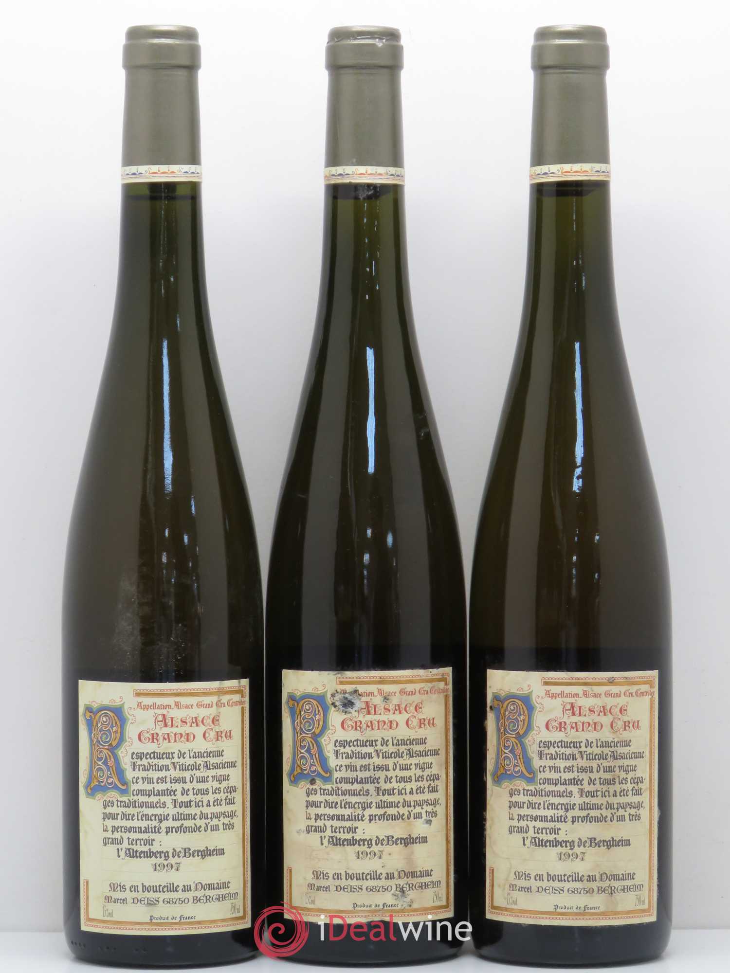 Alsace Grand Cru Altenberg de Bergheim Marcel Deiss (Domaine) 1997 - Lotto di 3 bottiglie - 1