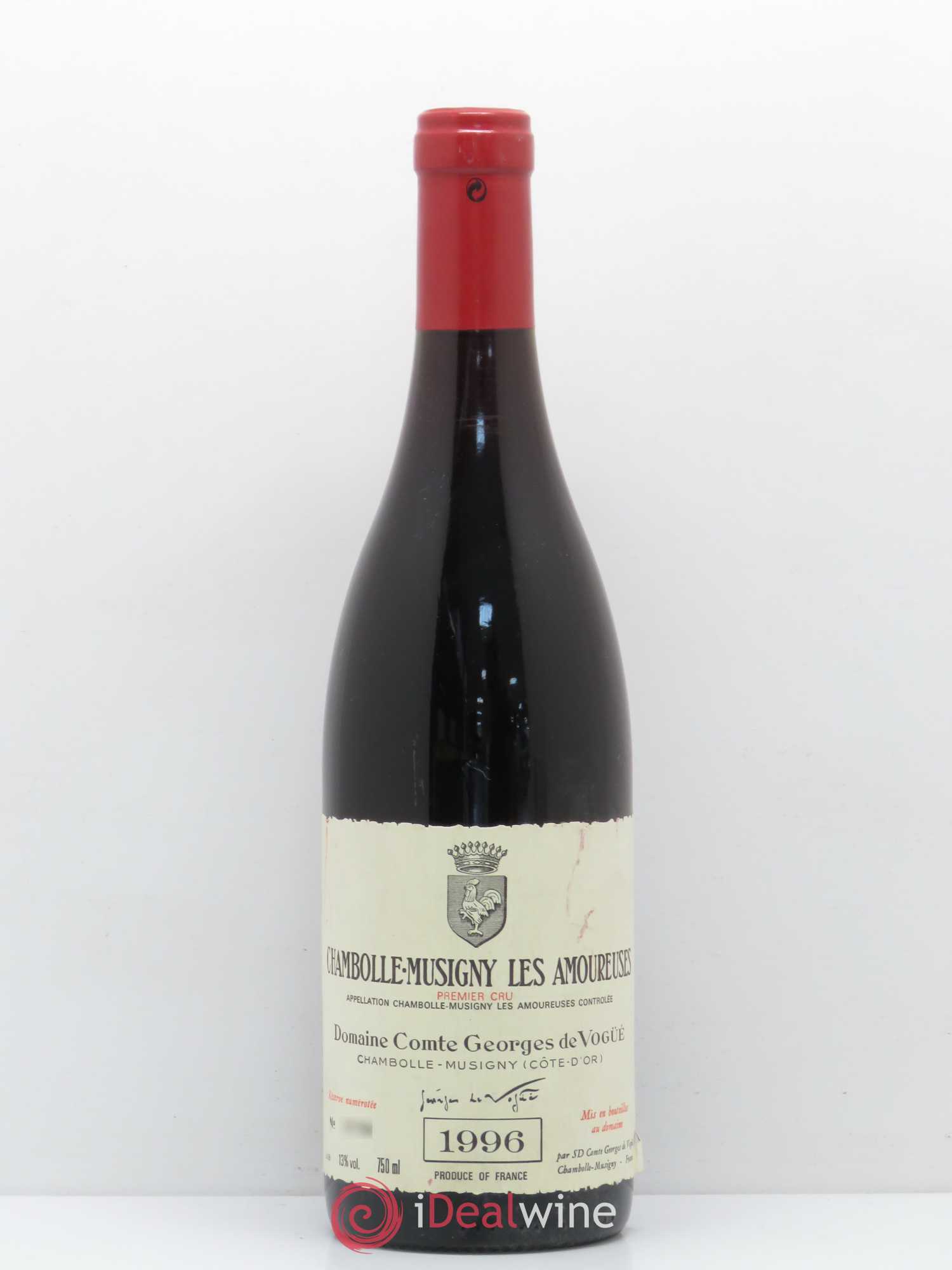 Chambolle-Musigny 1er Cru Les Amoureuses Comte Georges de Vogüé 1996 - Lot de 1 bouteille - 0