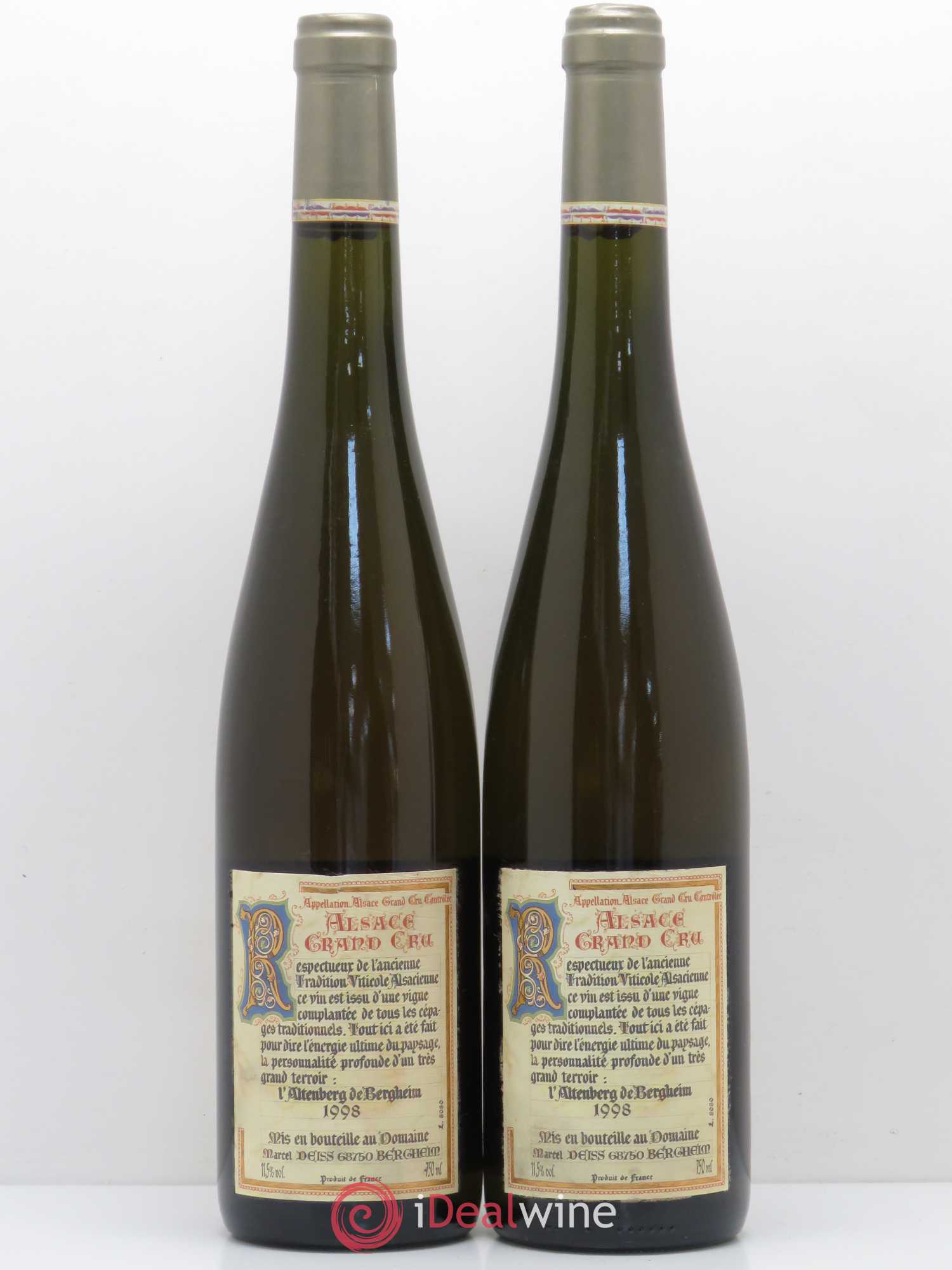Alsace Grand Cru Altenberg de Bergheim Marcel Deiss (Domaine) 1998 - Lotto di 2 bottiglie - 1