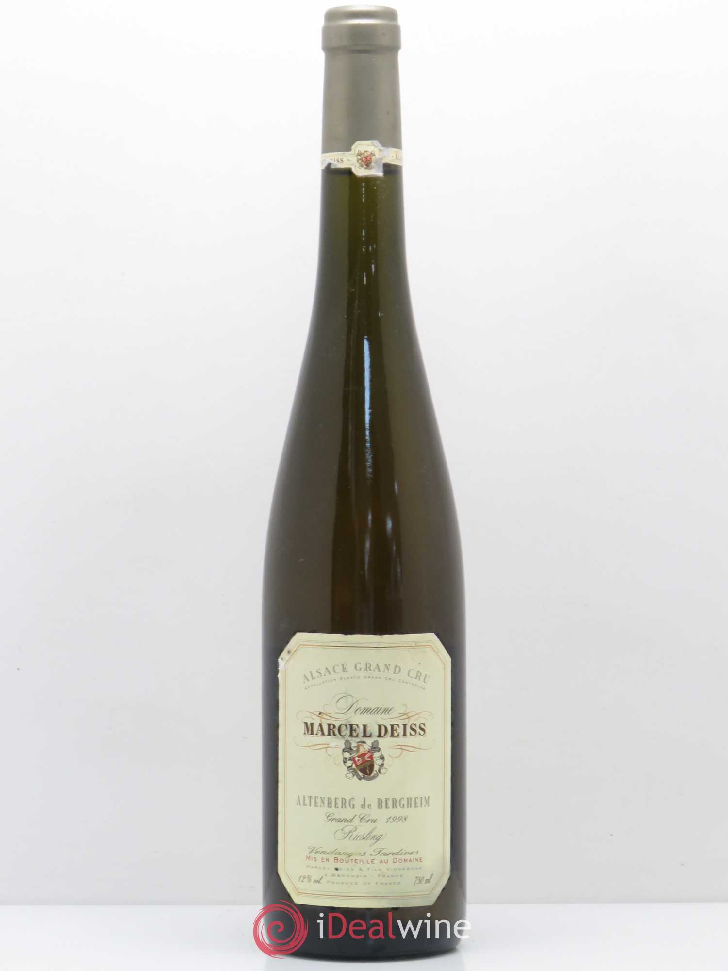 Alsace Riesling Vendanges Tardives Marcel Deiss (Domaine) Altenberg de Bergheim 1998 - Lotto di 1 bottiglia - 0