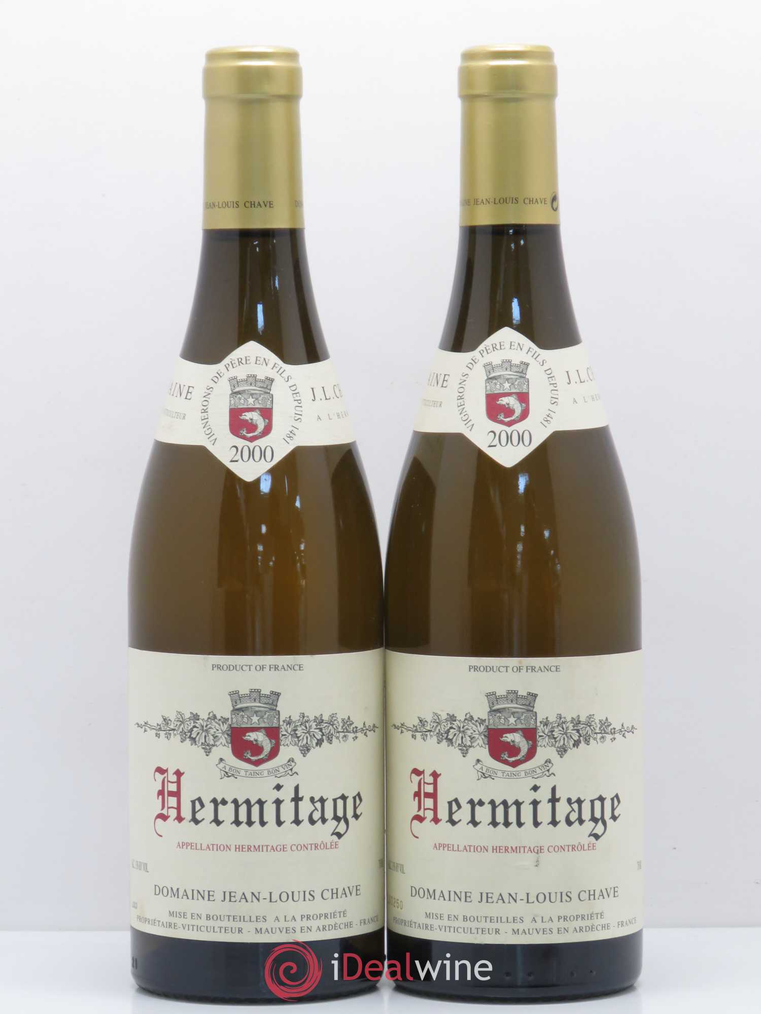 Hermitage Jean-Louis Chave 2000 - Lot de 2 bouteilles - 0