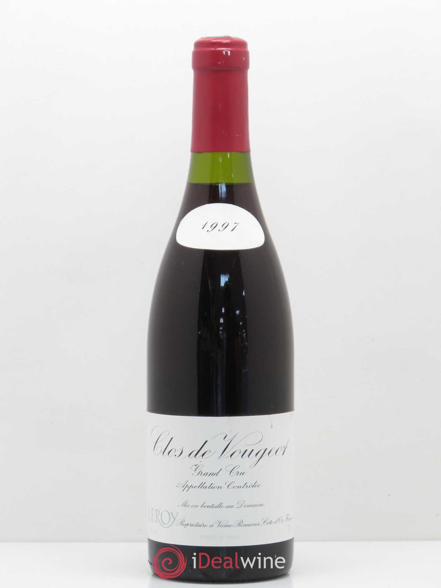 Clos de Vougeot Grand Cru Leroy (Domaine) 1997 - Lot de 1 bouteille - 0