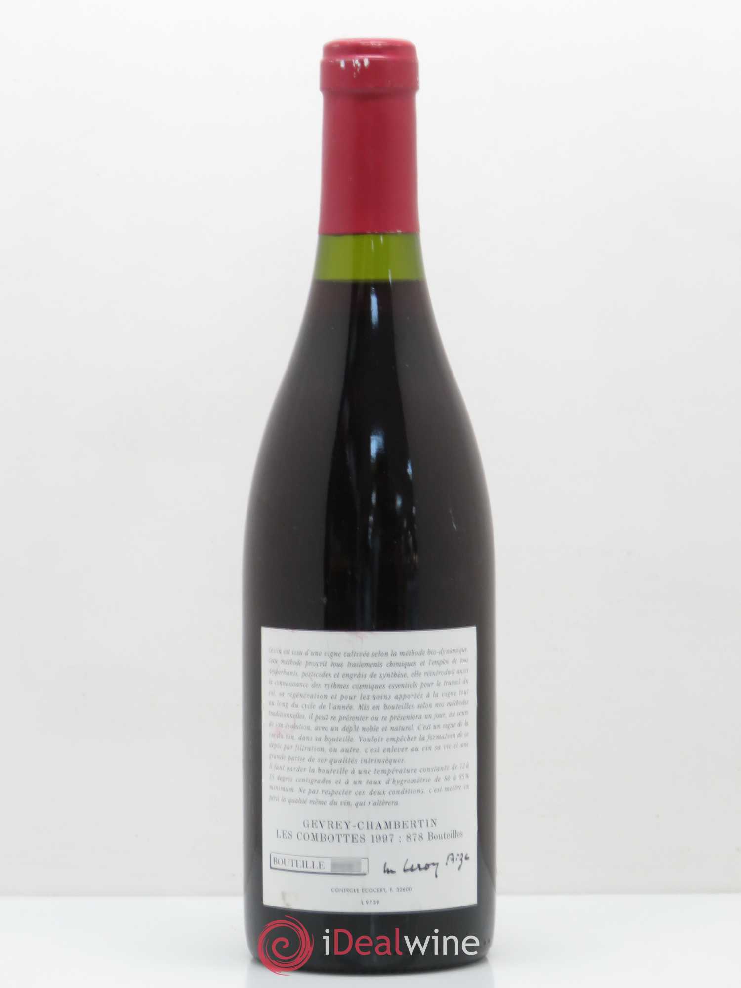 Gevrey-Chambertin Les Combottes 1997 - Lot de 1 bouteille - 1