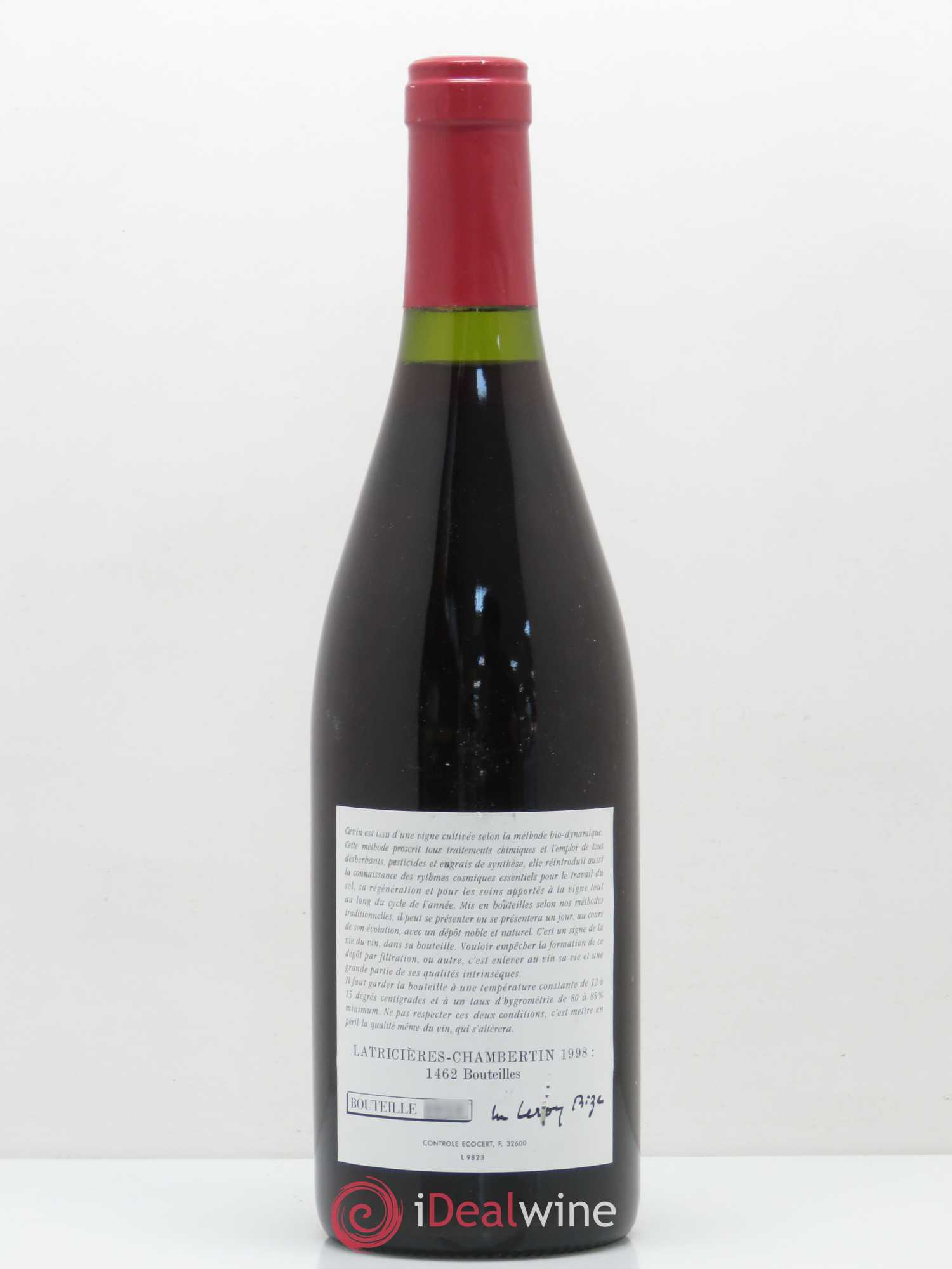 Latricières-Chambertin Grand Cru Leroy (Domaine) 1998 - Lotto di 1 bottiglia - 1