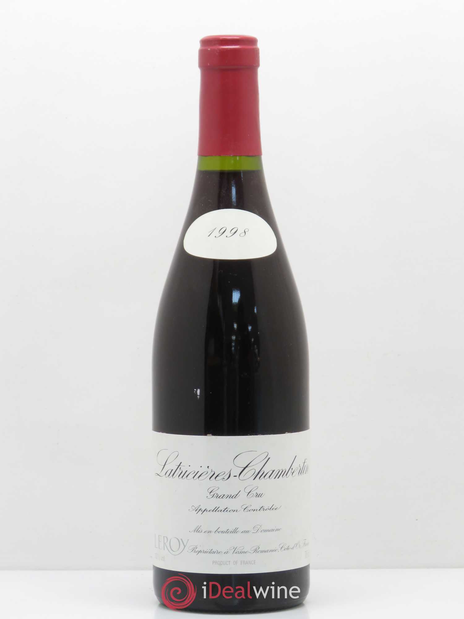 Latricières-Chambertin Grand Cru Leroy (Domaine) 1998 - Lot de 1 bouteille - 0