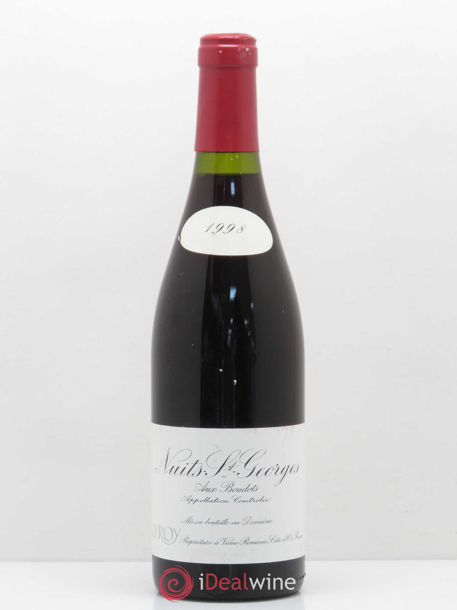 Nuits-Saint-Georges Leroy (Domaine) Aux Boudots 1998 - Lot de 1 bouteille - 0