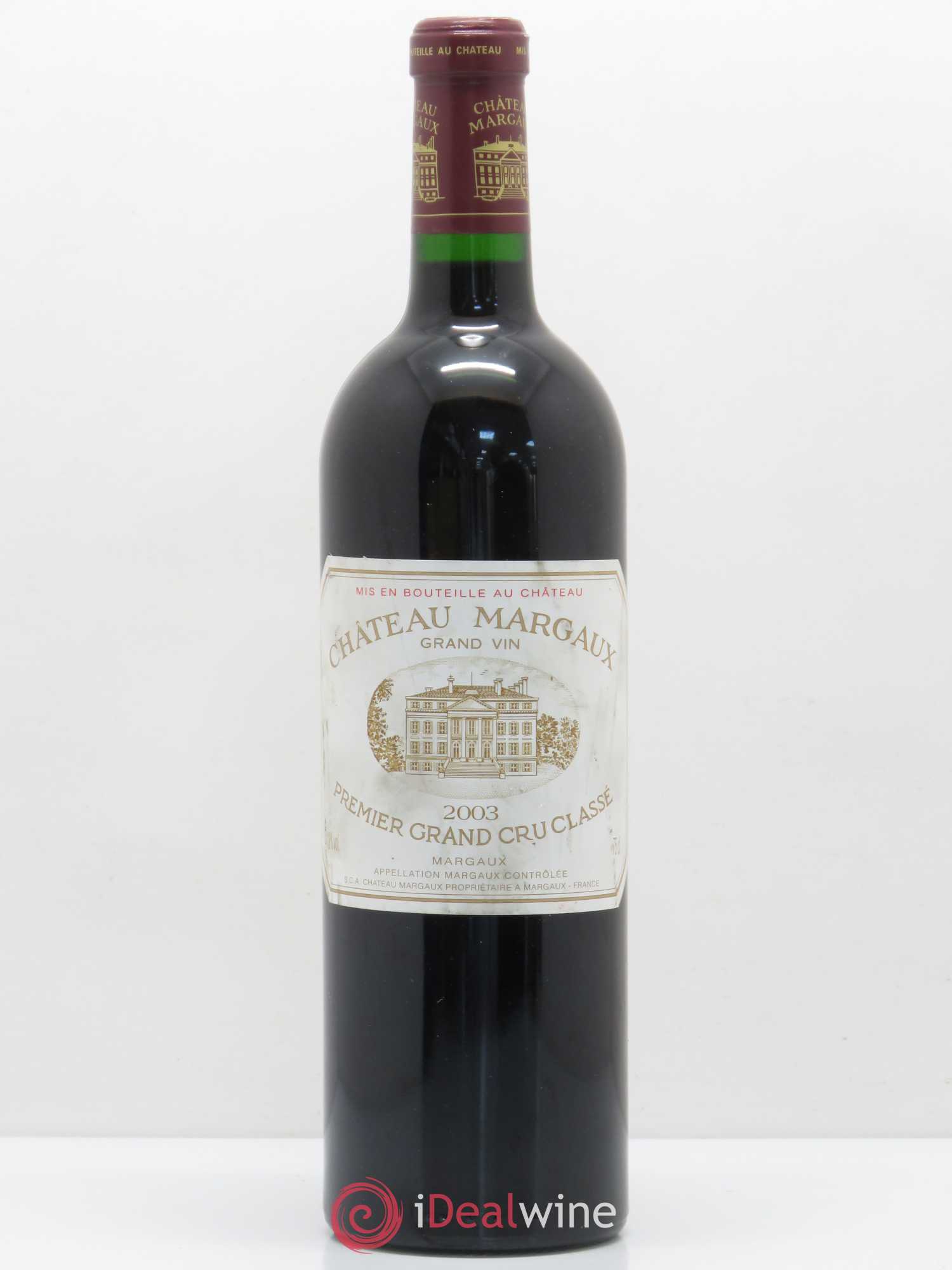 Château Margaux 1er Grand Cru Classé 2003 - Lot de 1 bouteille - 0