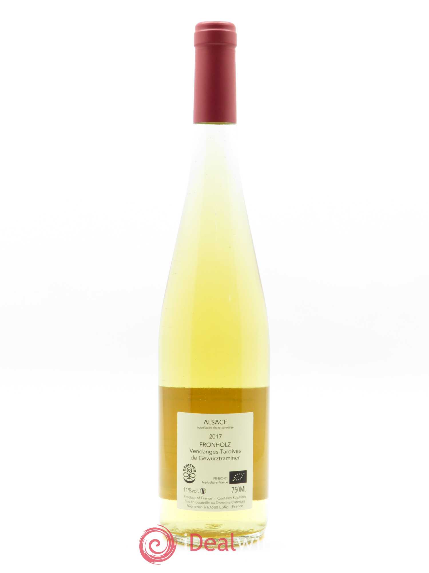 Alsace Gewurztraminer Fronholz Vendanges Tardives Ostertag (Domaine) 2017 - Lotto di 1 bottiglia - 1