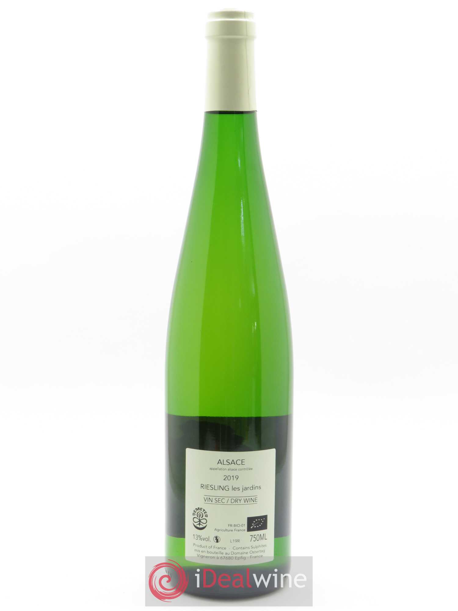 Alsace Riesling Les Jardins Ostertag (Domaine) 2019 - Lot of 1 bottle - 1