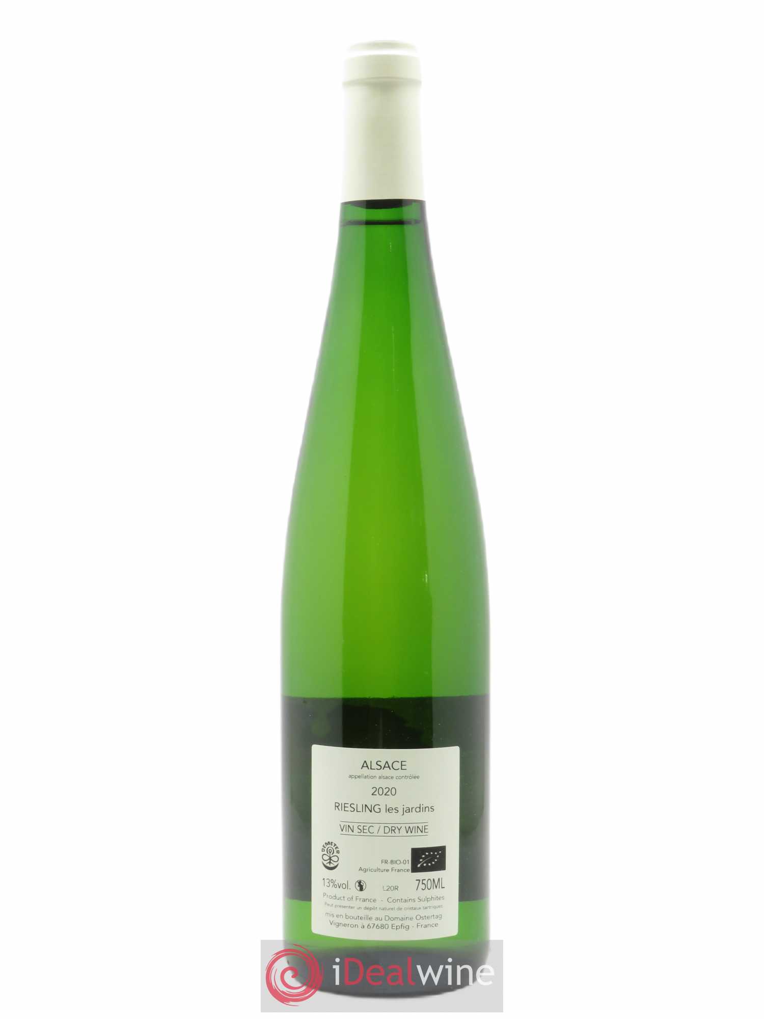 Alsace Riesling Les Jardins Ostertag (Domaine)  2020 - Lot of 1 bottle - 1