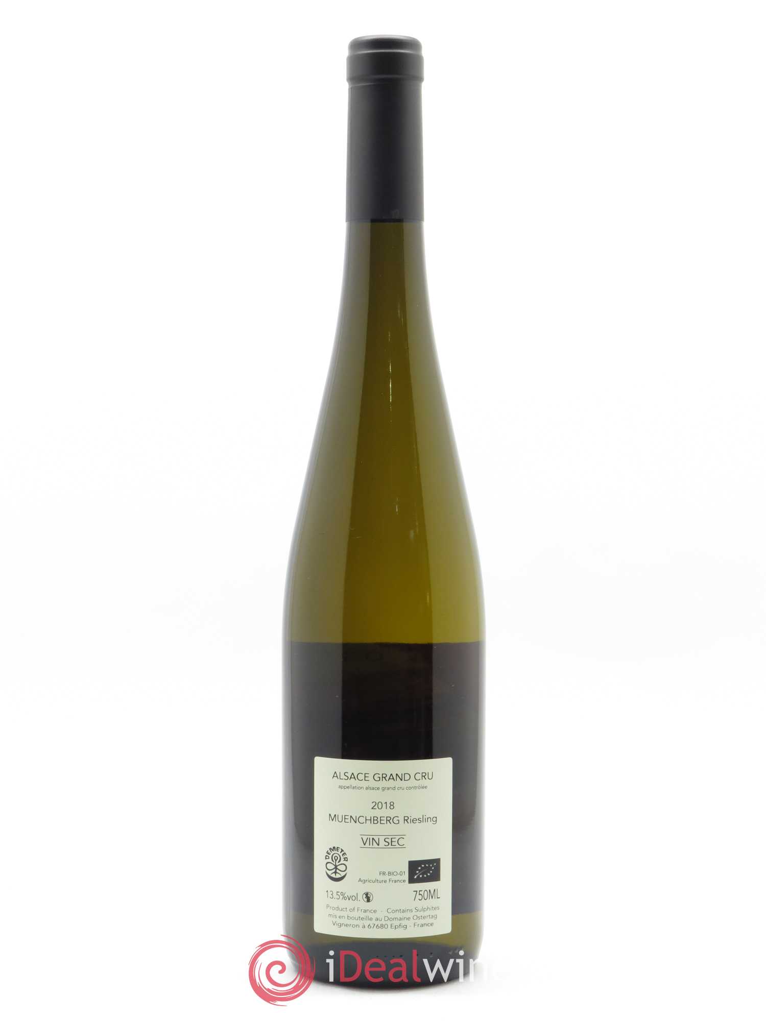 Alsace Riesling Grand Cru Muenchberg Ostertag (Domaine) 2018 - Lot de 1 bouteille - 1