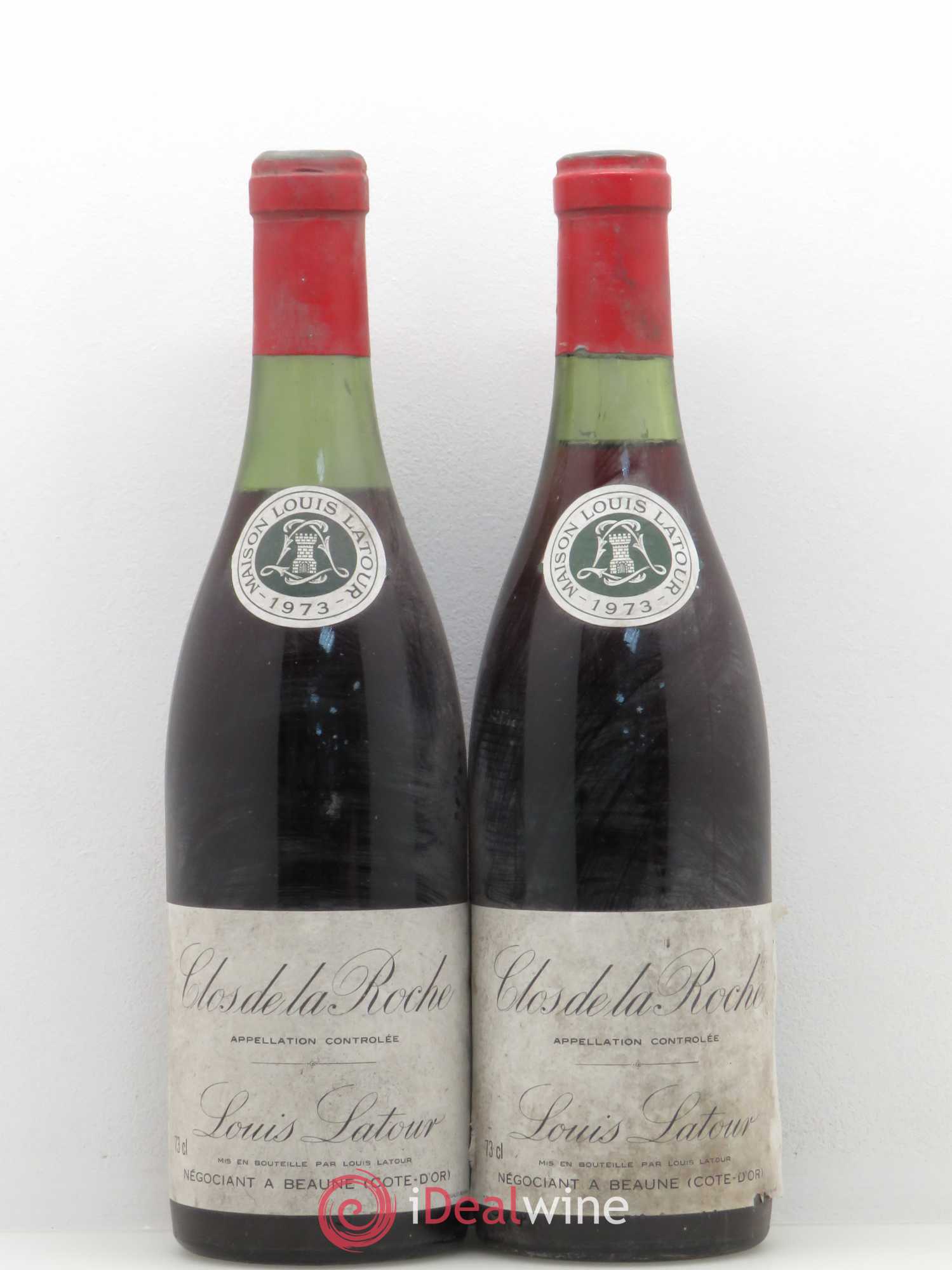 Clos de la Roche Grand Cru Louis Latour 1973 - Lot de 2 bouteilles - 0