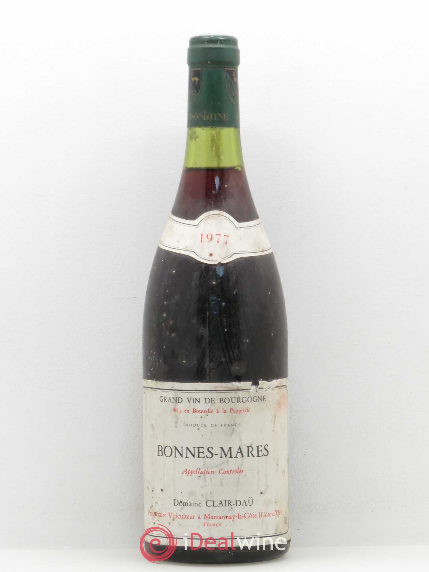 Bonnes-Mares Grand Cru Clair Daü 1977 - Lot de 1 bouteille - 0