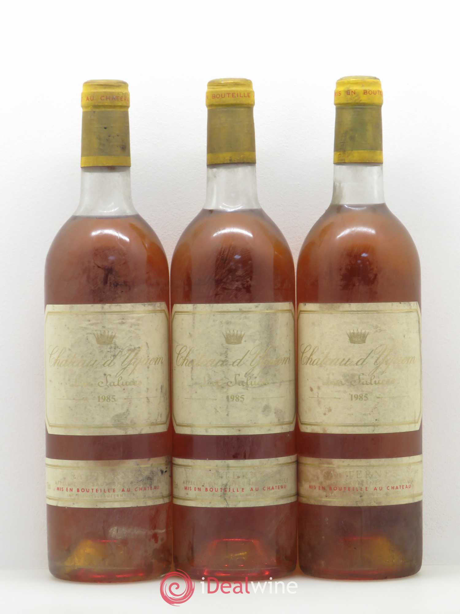 Château d' Yquem 1er Cru Classé Supérieur 1985 - Lotto di 3 bottiglie - 0