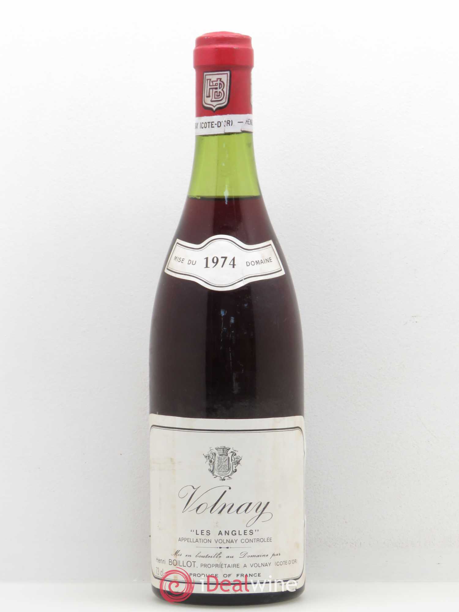 Volnay Henri Boillot (Domaine) Les Angles 1974 - Lot de 1 bouteille - 0