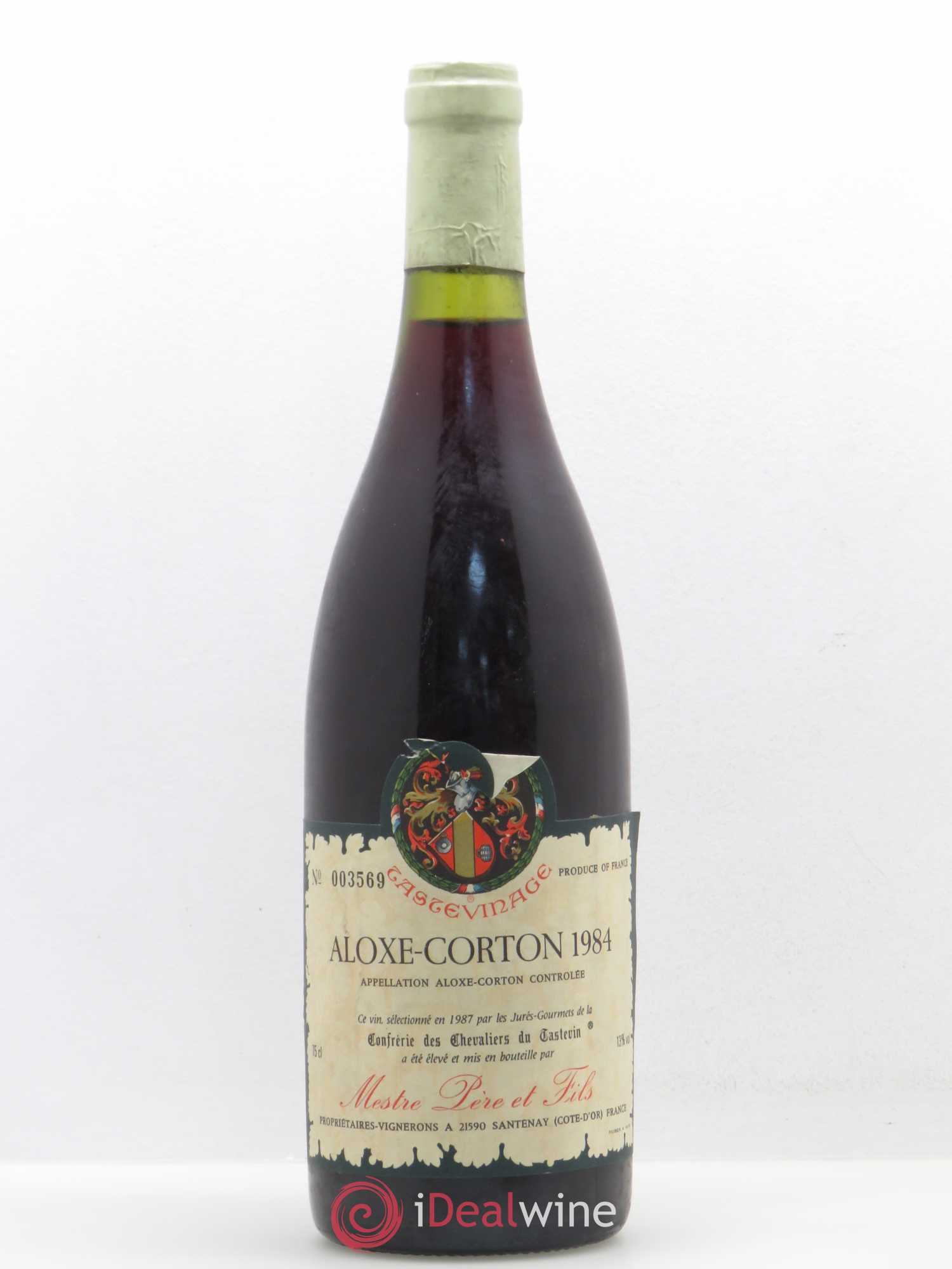 Aloxe-Corton Mestre Père et Fils Tastevinage 1984 - Posten von 1 Flasche - 0