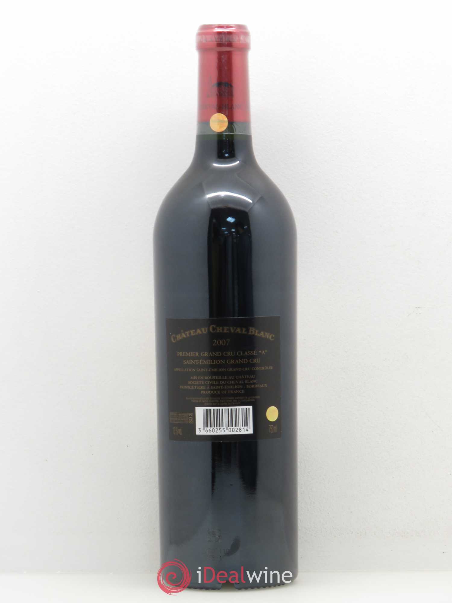 Château Cheval Blanc 1er Grand Cru Classé A 2007 - Lot de 1 bouteille - 1