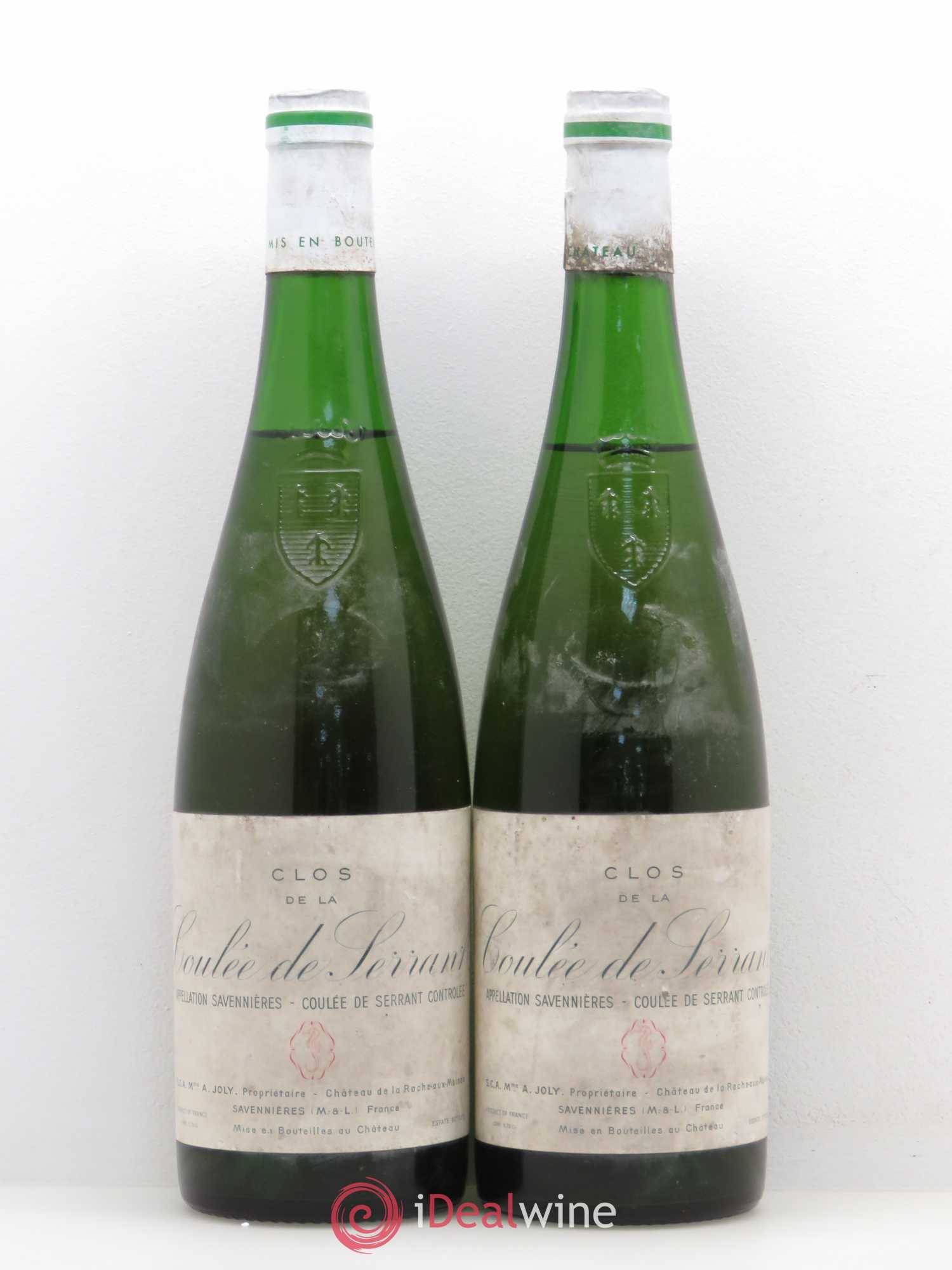 Savennières Clos de la Coulée de Serrant Vignobles de la Coulée de Serrant - Nicolas Joly 1997 - Lot de 2 bouteilles - 0