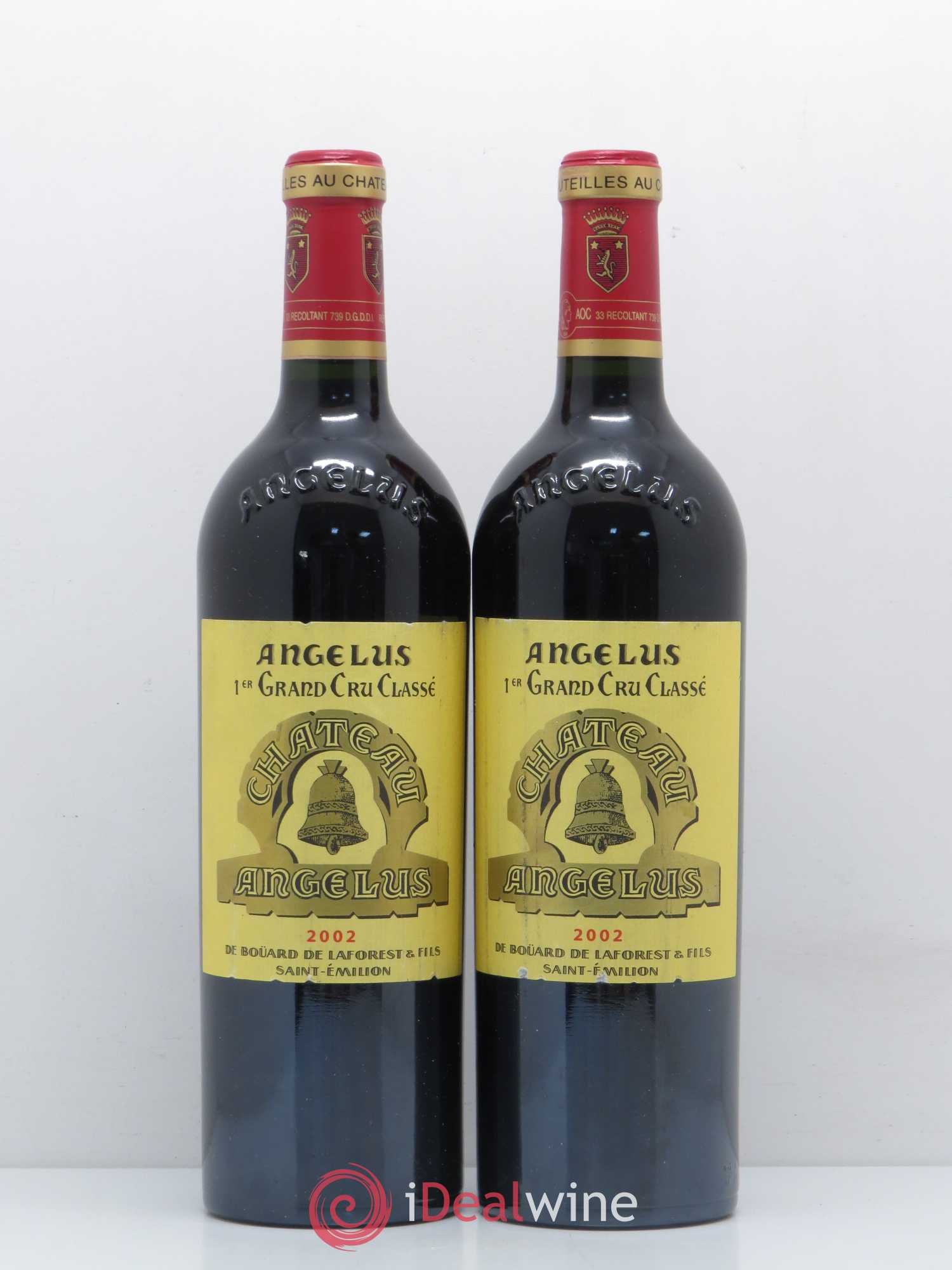 Château Angélus 1er Grand Cru Classé A 2002 - Lot de 2 bouteilles - 0