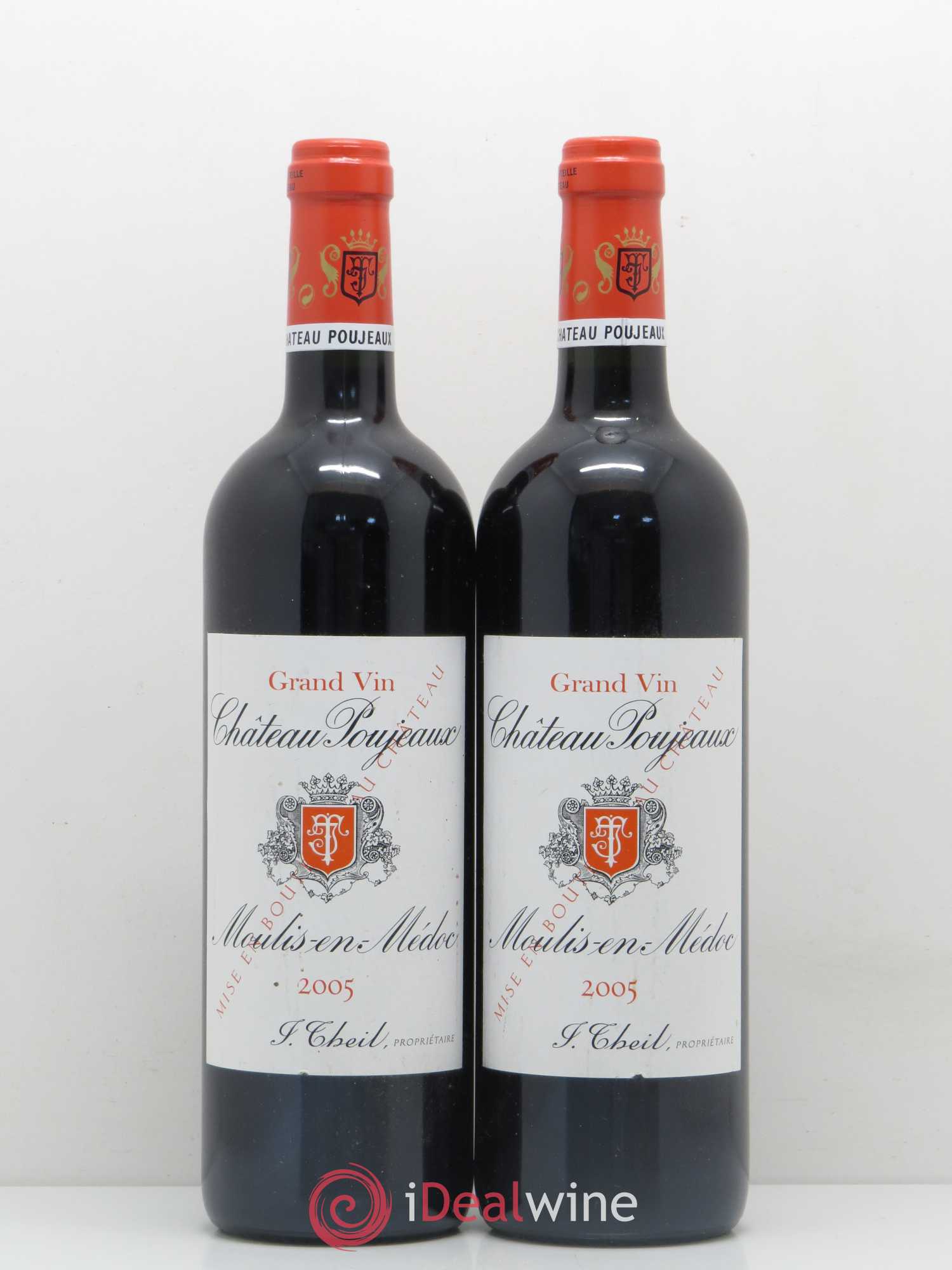 Château Poujeaux 2005 - Lot de 2 bouteilles - 0