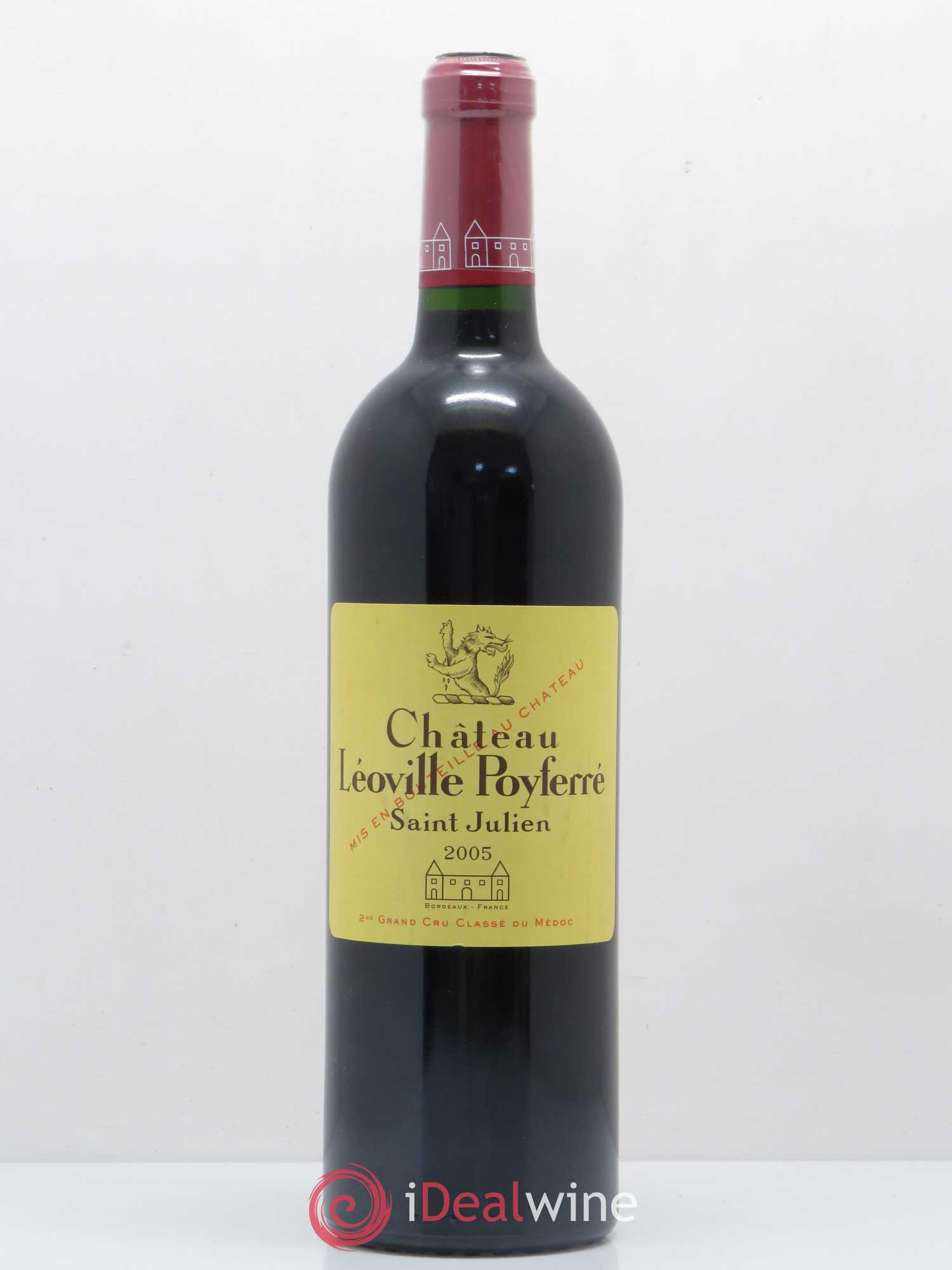 Château Léoville Poyferré 2ème Grand Cru Classé 2005 - Lot de 1 bouteille - 0