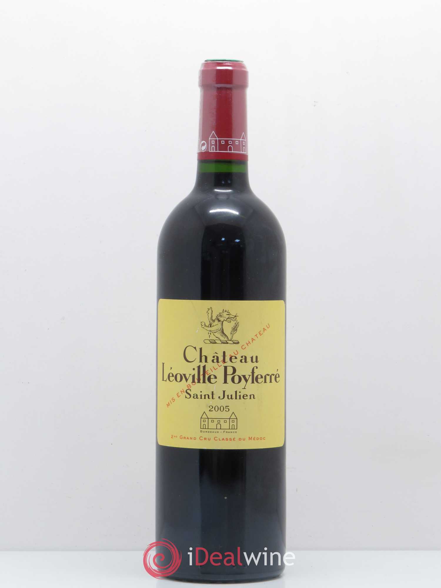 Château Léoville Poyferré 2ème Grand Cru Classé 2005 - Lot de 1 bouteille - 0