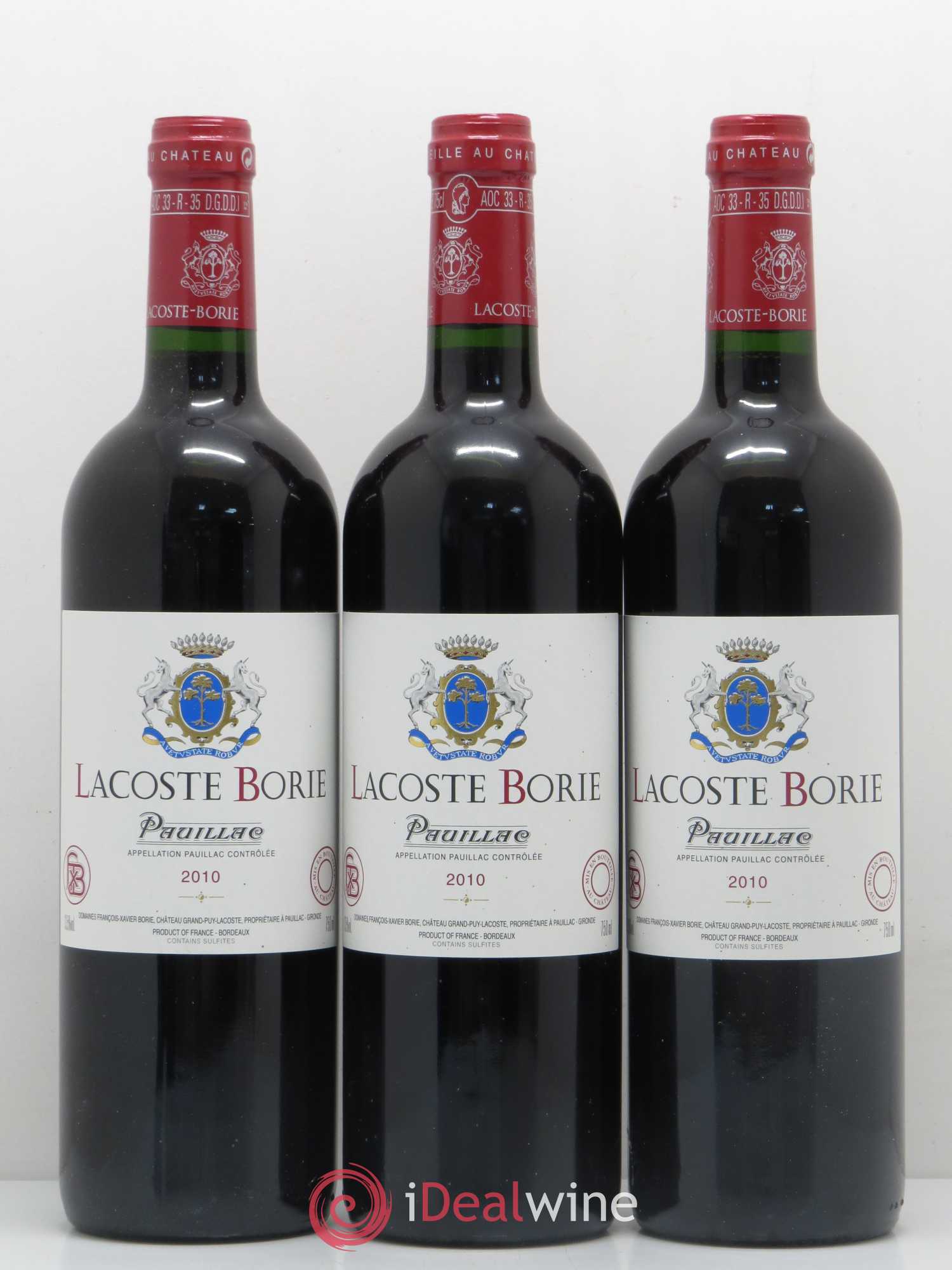 Lacoste Borie 2010 - Lot de 12 bouteilles - 2