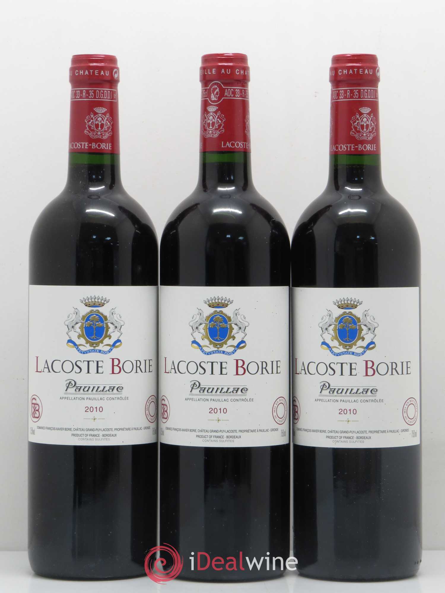 Lacoste Borie 2010 - Lot de 12 bouteilles - 3