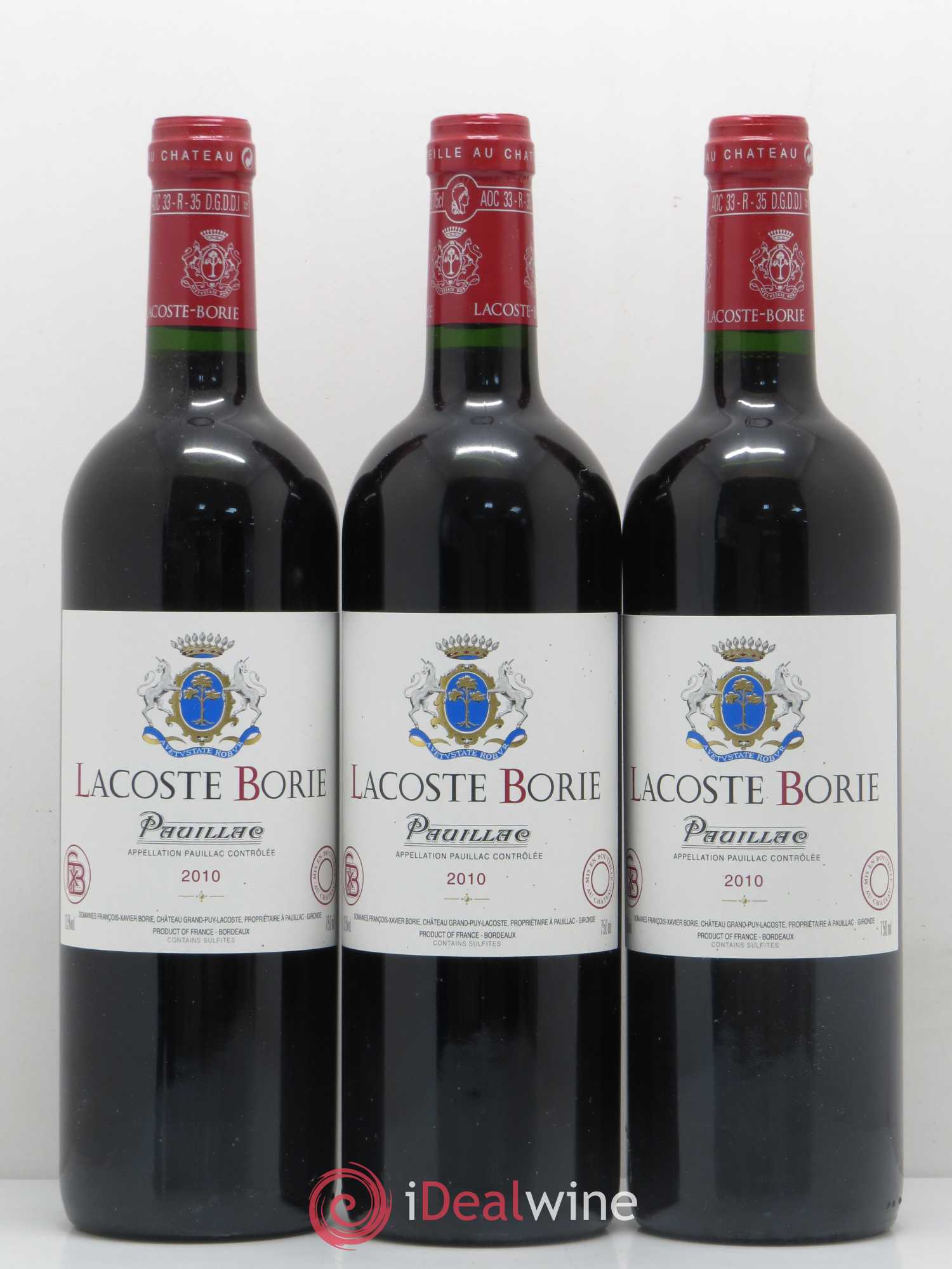 Lacoste Borie 2010 - Lot de 12 bouteilles - 4