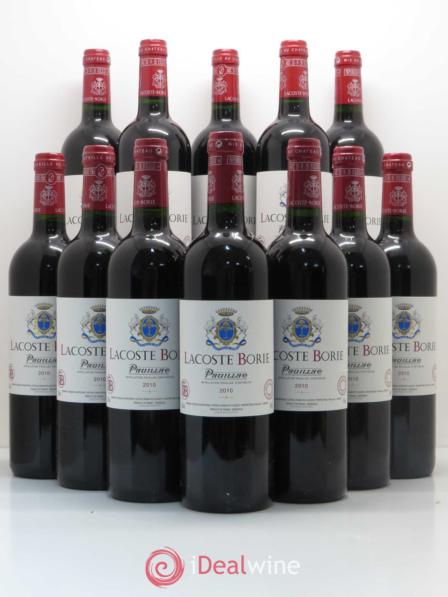 Lacoste Borie 2010 - Lot de 12 bouteilles - 0