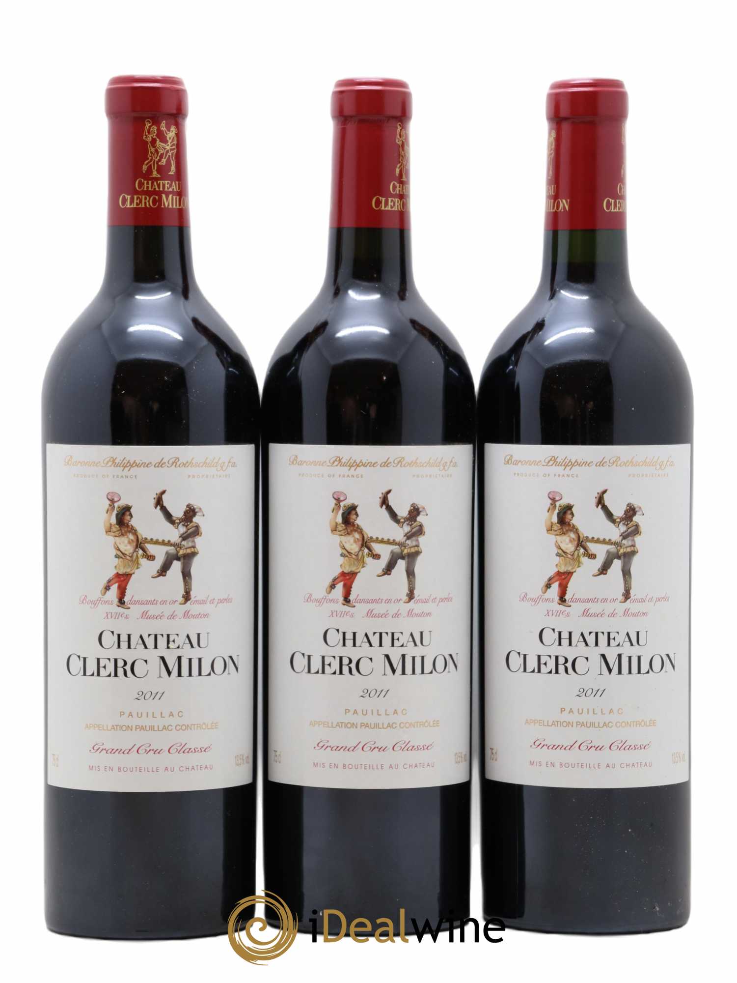 Château Clerc Milon 5ème Grand Cru Classé 2011 - Lot de 6 bouteilles - 1