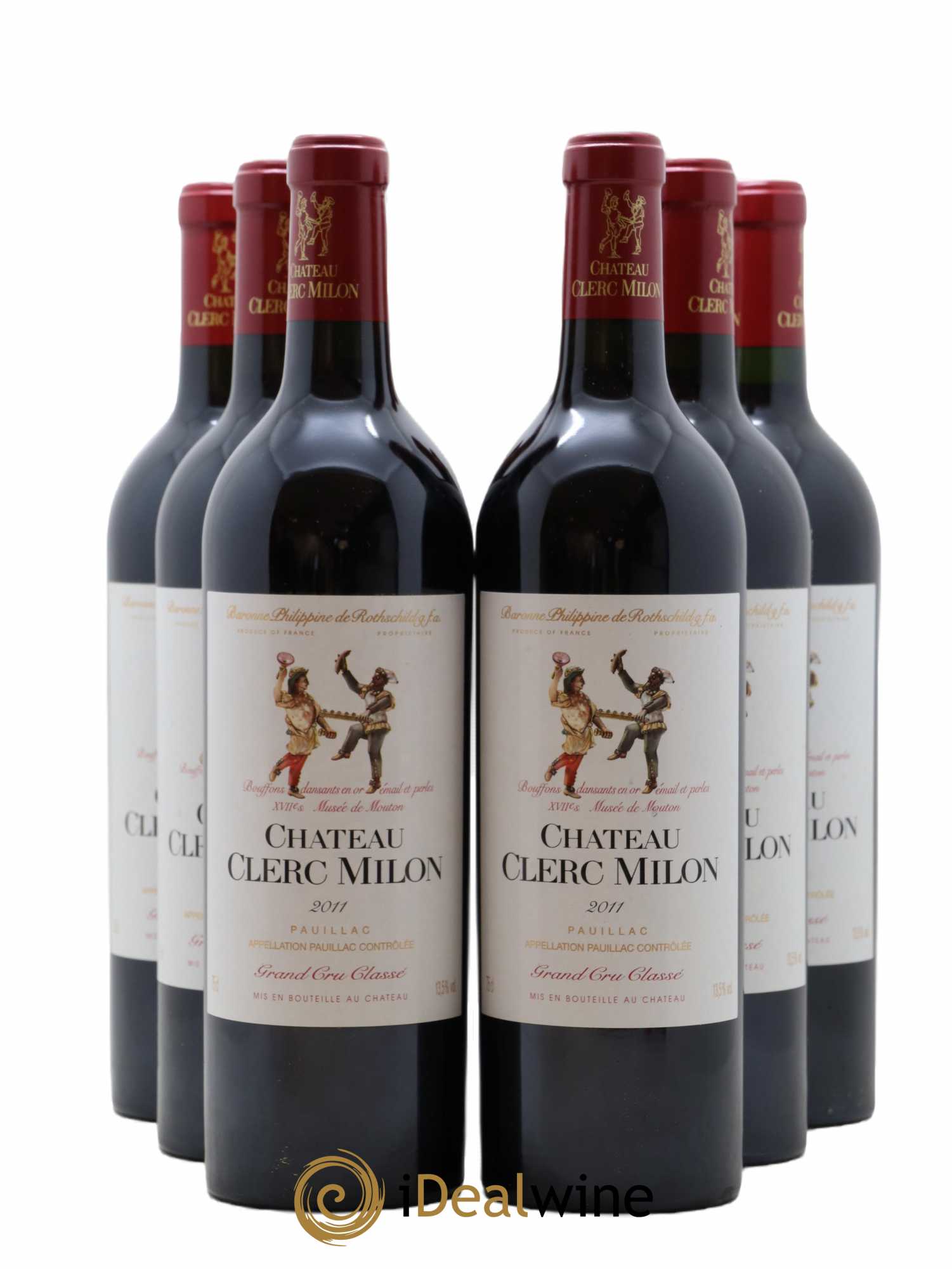 Château Clerc Milon 5ème Grand Cru Classé 2011 - Lot de 6 bouteilles - 0