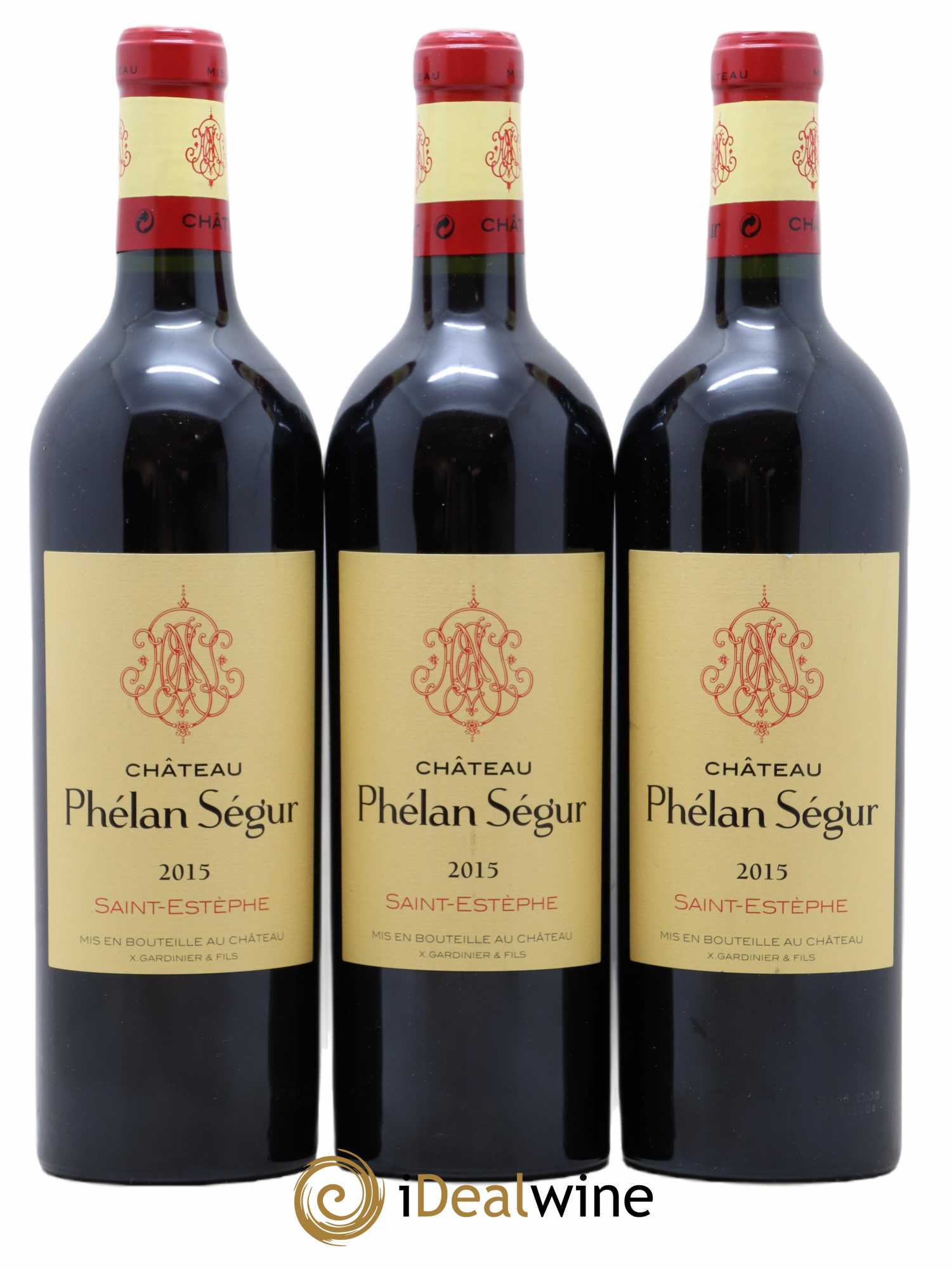 Château Phélan Ségur 2015 - Lot de 3 bouteilles - 0