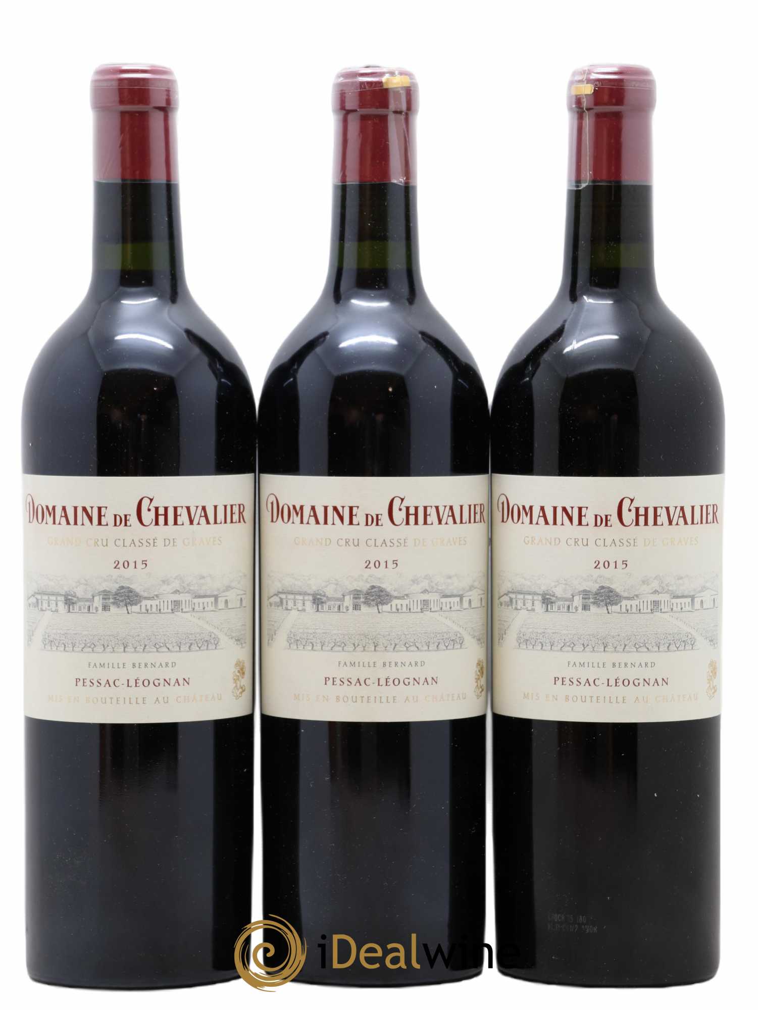 Domaine de Chevalier Cru Classé de Graves 2015 - Lot de 3 bouteilles - 0