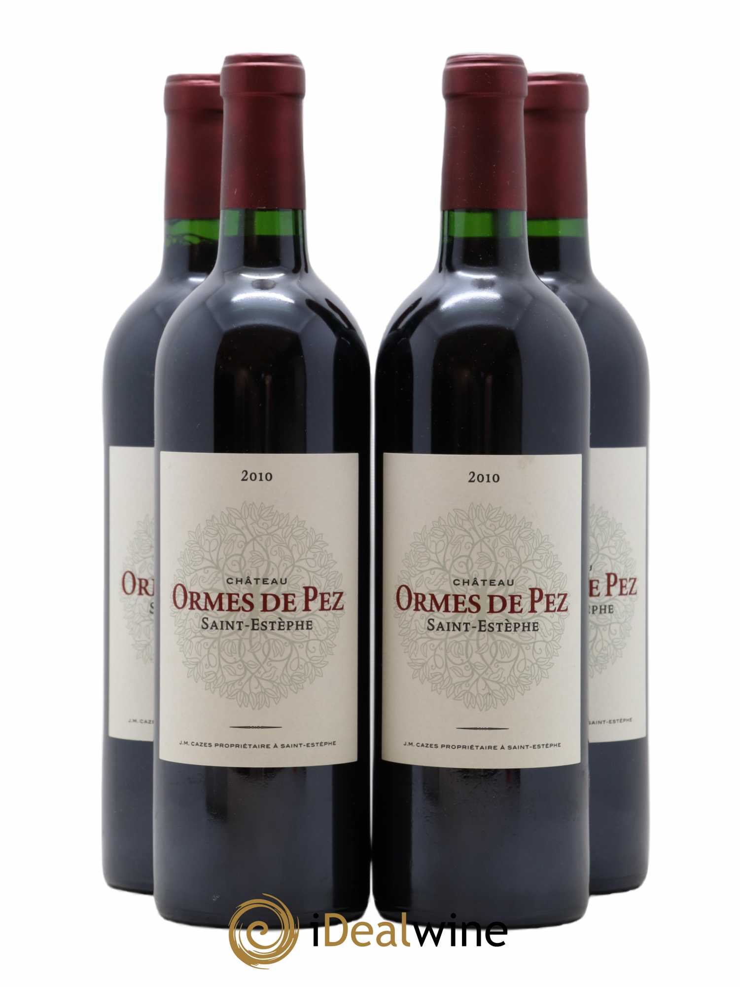 Château les Ormes de Pez 2010 - Lot of 4 bottles - 0