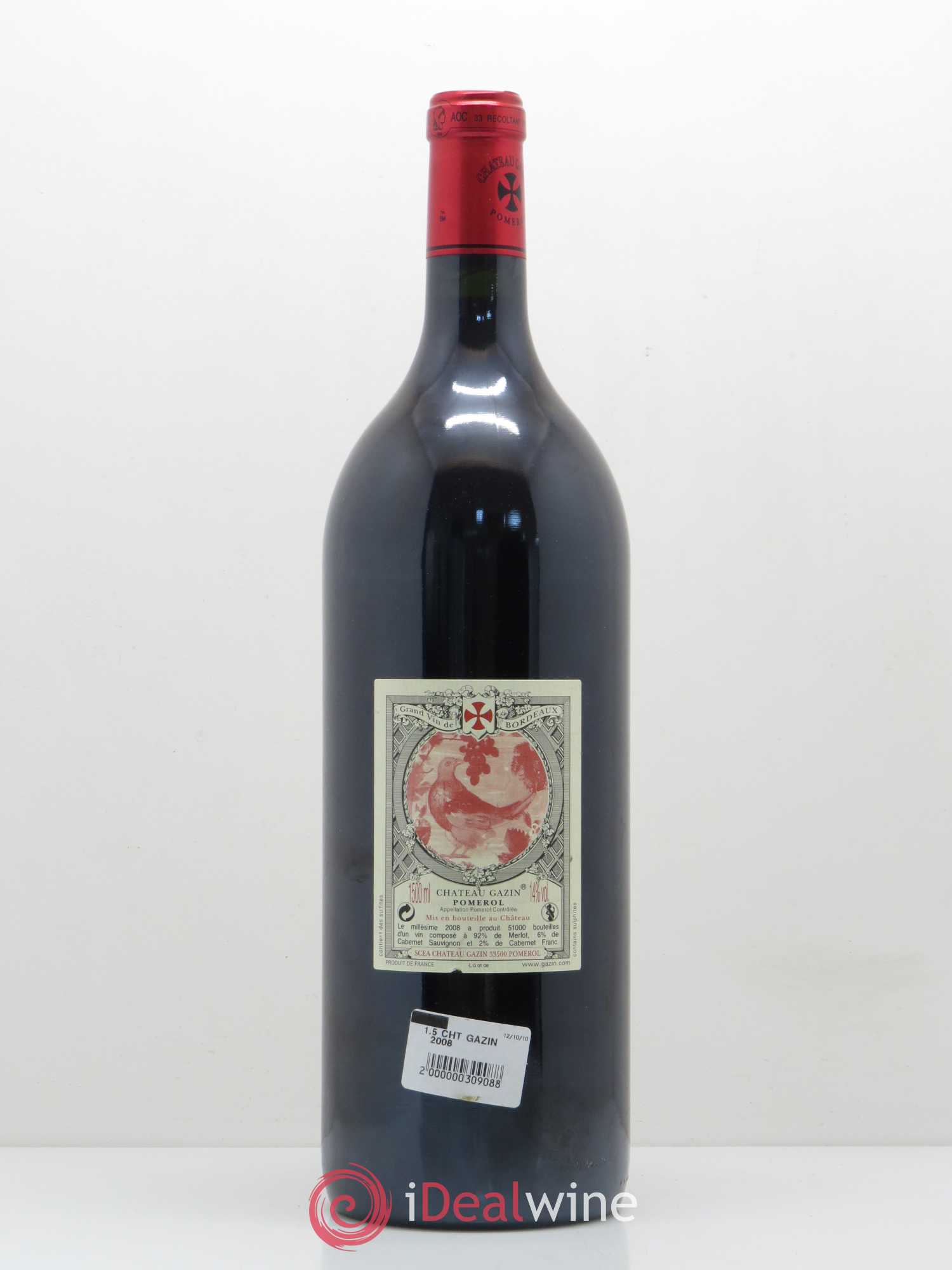 Château Gazin 2008 - Lot de 1 magnum - 1