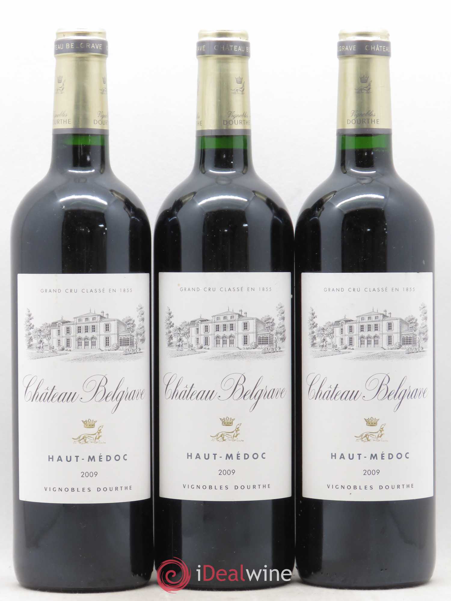 Château Belgrave 5ème Grand Cru Classé 2009 - Lot de 3 bouteilles - 0