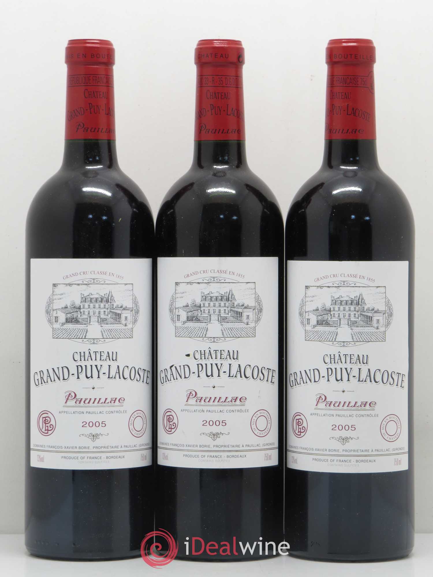 Château Grand Puy Lacoste 5ème Grand Cru Classé 2005 - Lot de 6 bouteilles - 2