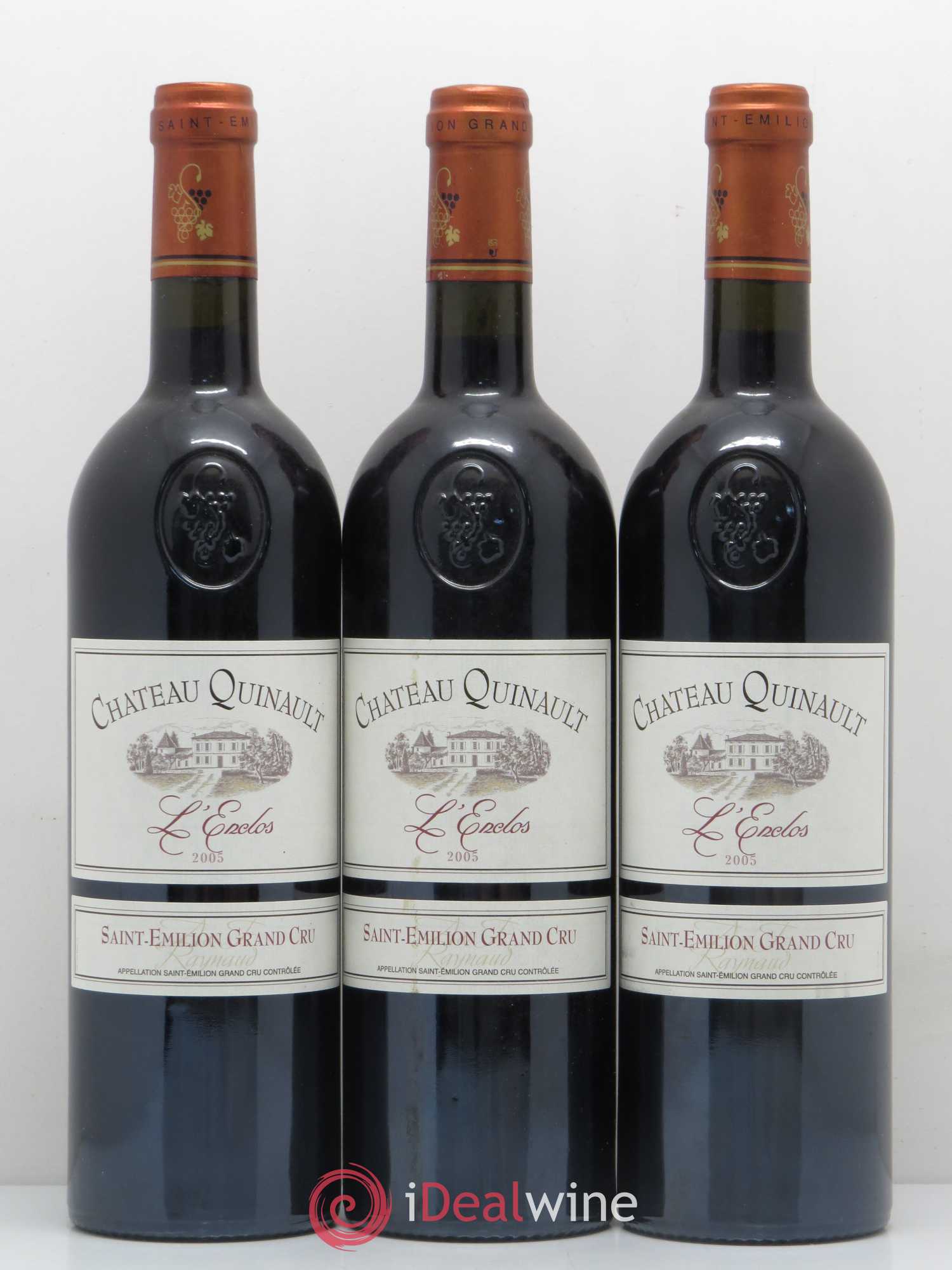 Château Quinault L'Enclos 2005 - Lot de 3 bouteilles - 0