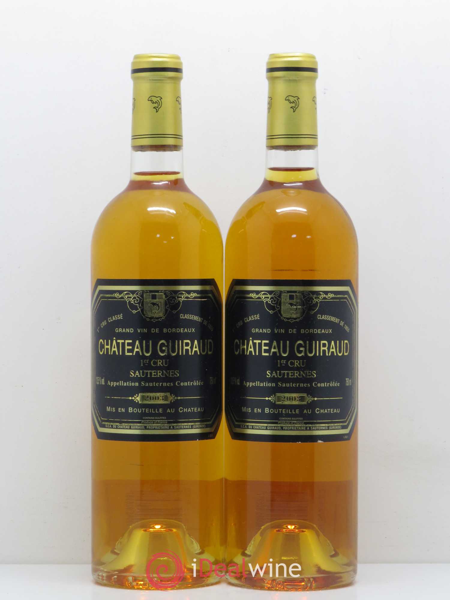 Château Guiraud 1er Grand Cru Classé 2003 - Lotto di 2 bottiglie - 0