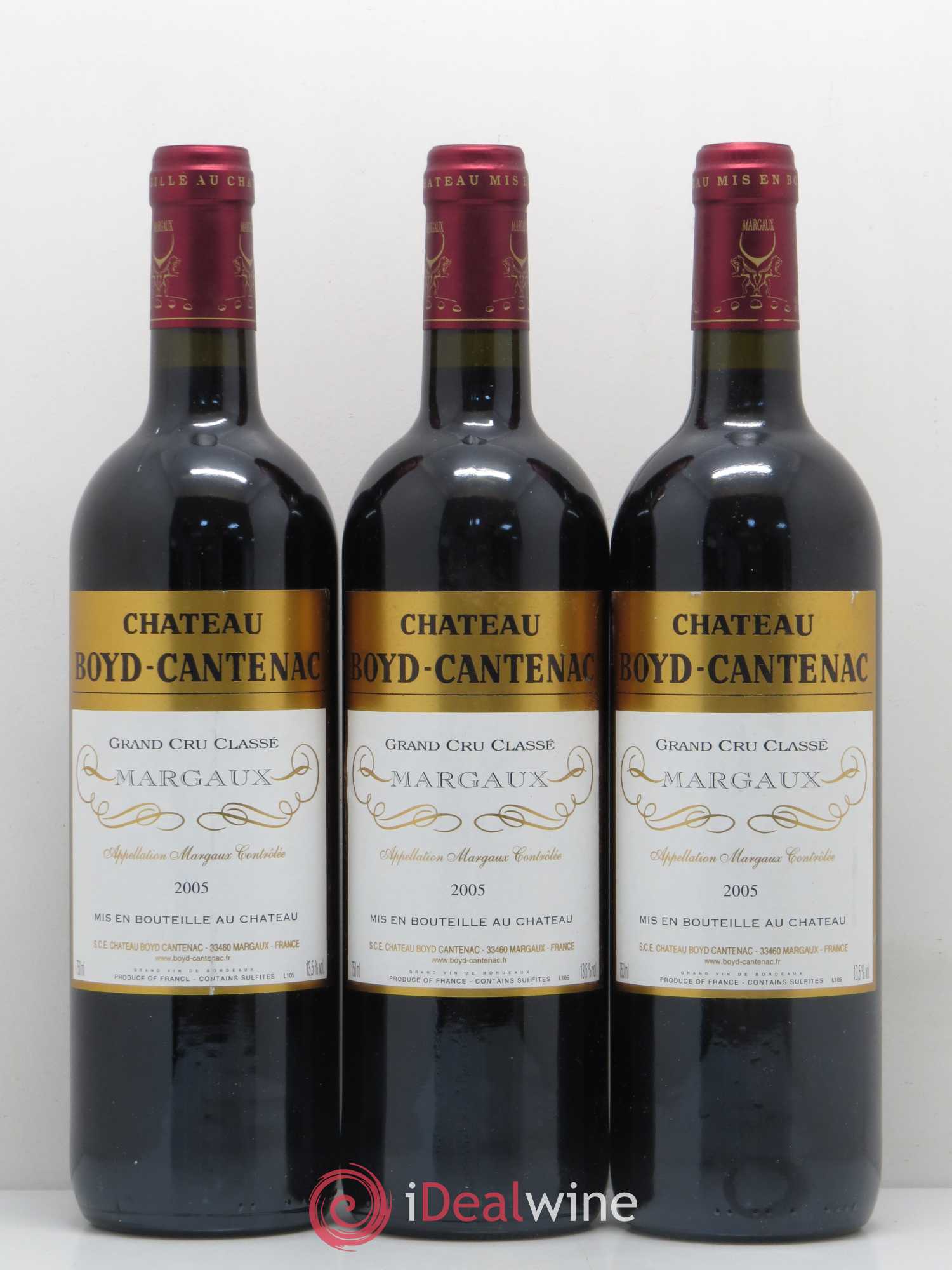 Château Boyd Cantenac 3ème Grand Cru Classé 2005 - Lot de 6 bouteilles - 1