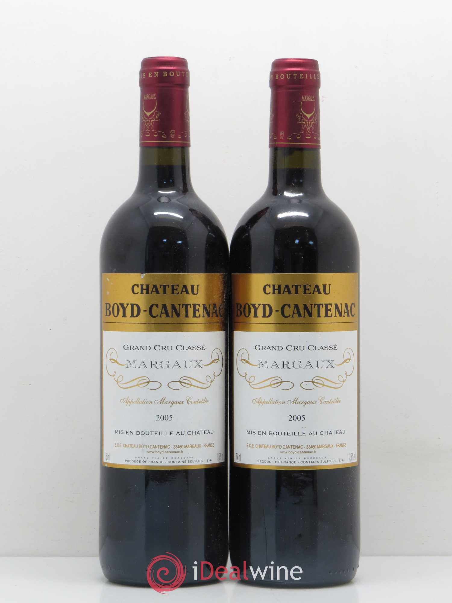 Château Boyd Cantenac 3ème Grand Cru Classé 2005 - Lot de 2 bouteilles - 0