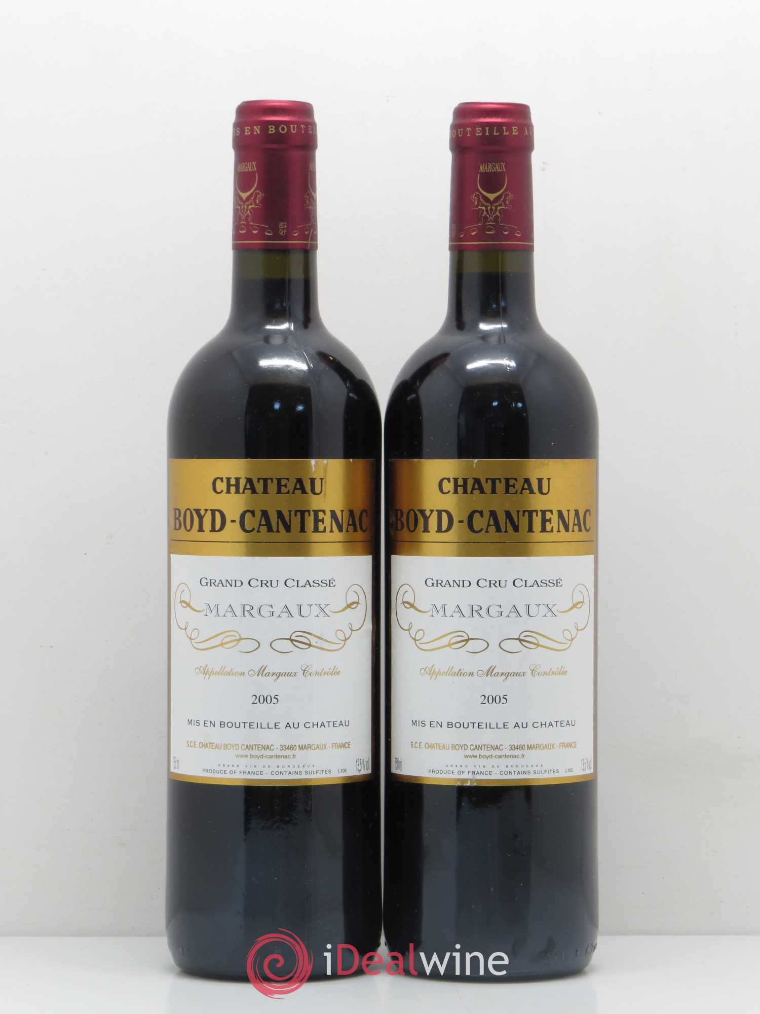 Château Boyd Cantenac 3ème Grand Cru Classé 2005 - Lot de 2 bouteilles - 0