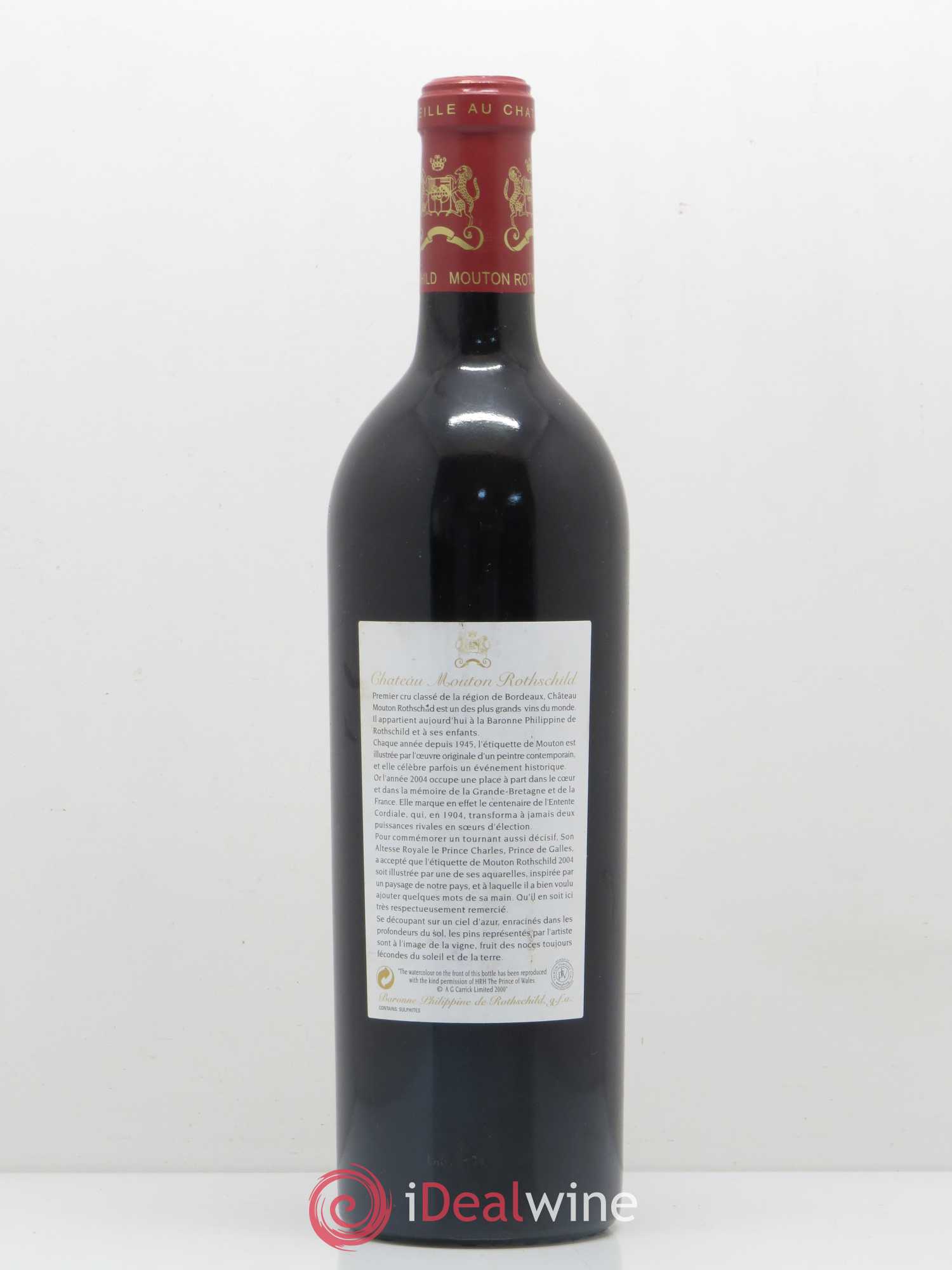Château Mouton Rothschild 1er Grand Cru Classé 2004 - Lot de 1 bouteille - 1