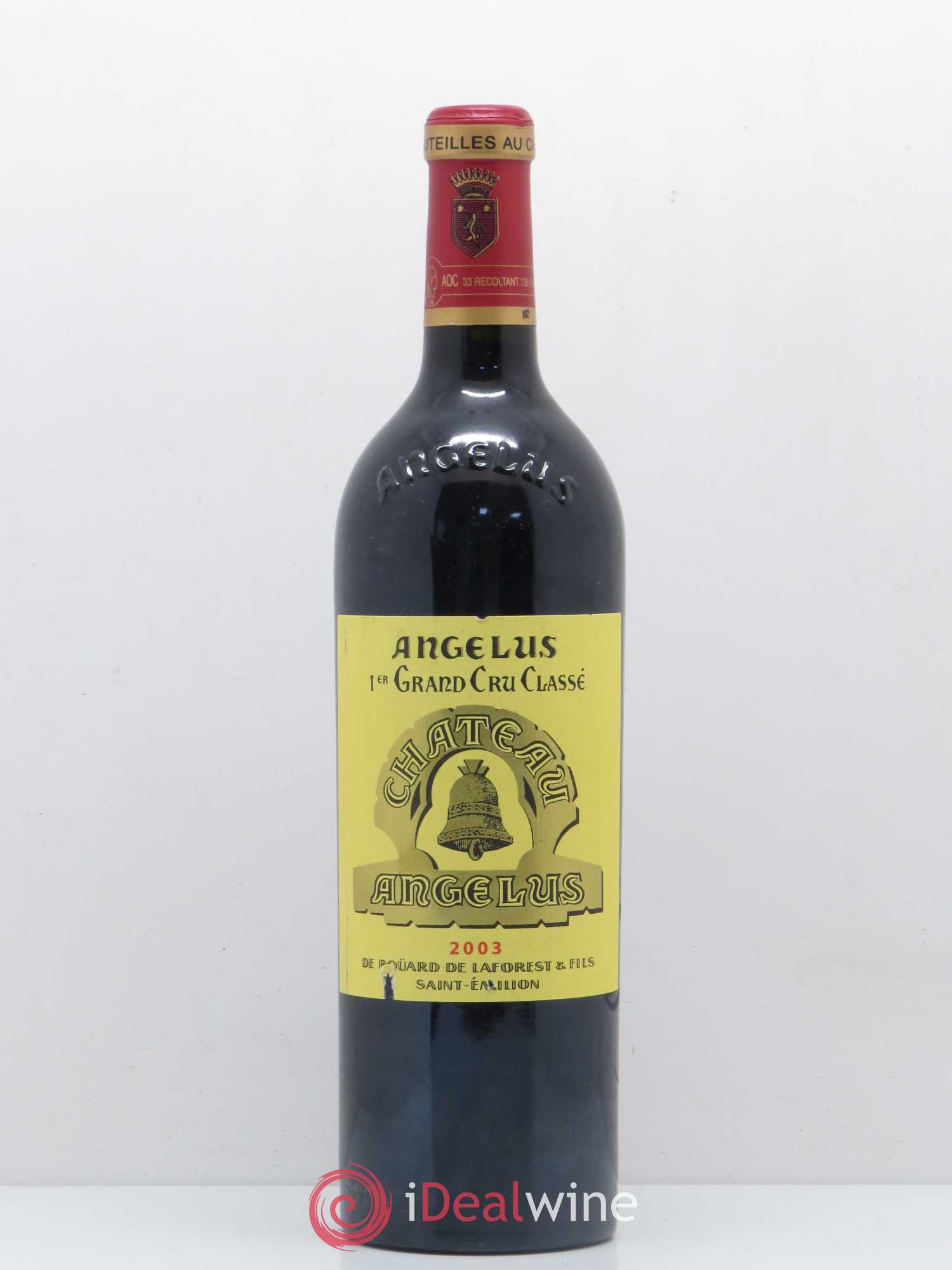 Château Angélus 1er Grand Cru Classé A 2003 - Lot de 1 bouteille - 0
