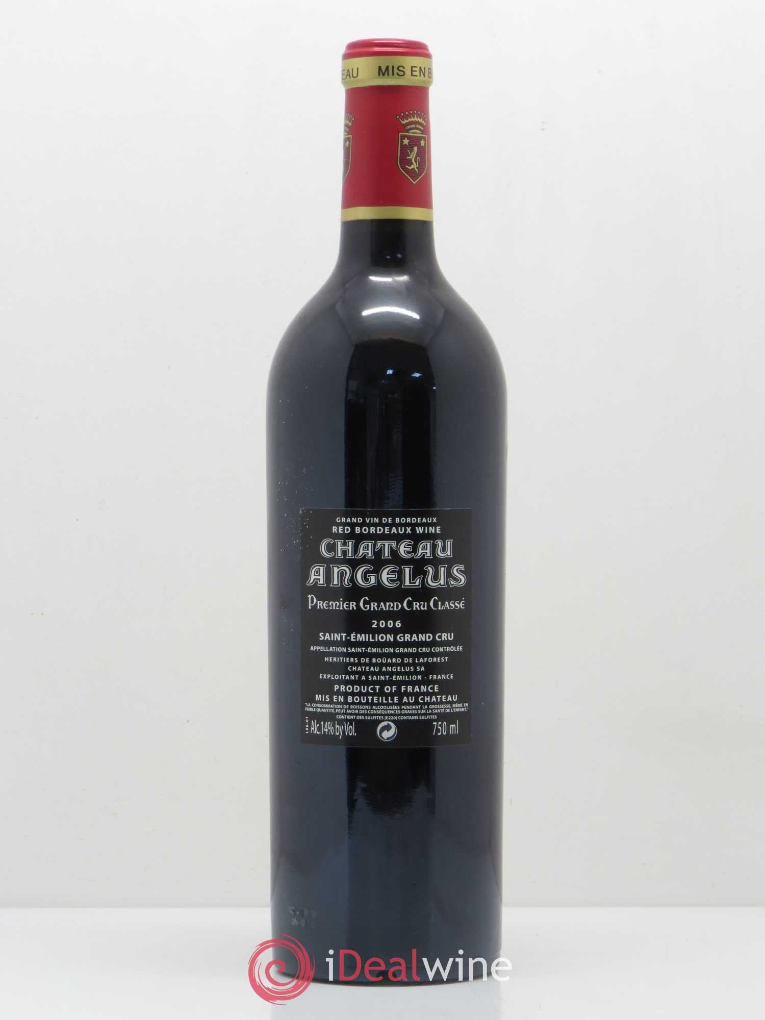 Château Angélus 1er Grand Cru Classé A 2006 - Lot de 1 bouteille - 1